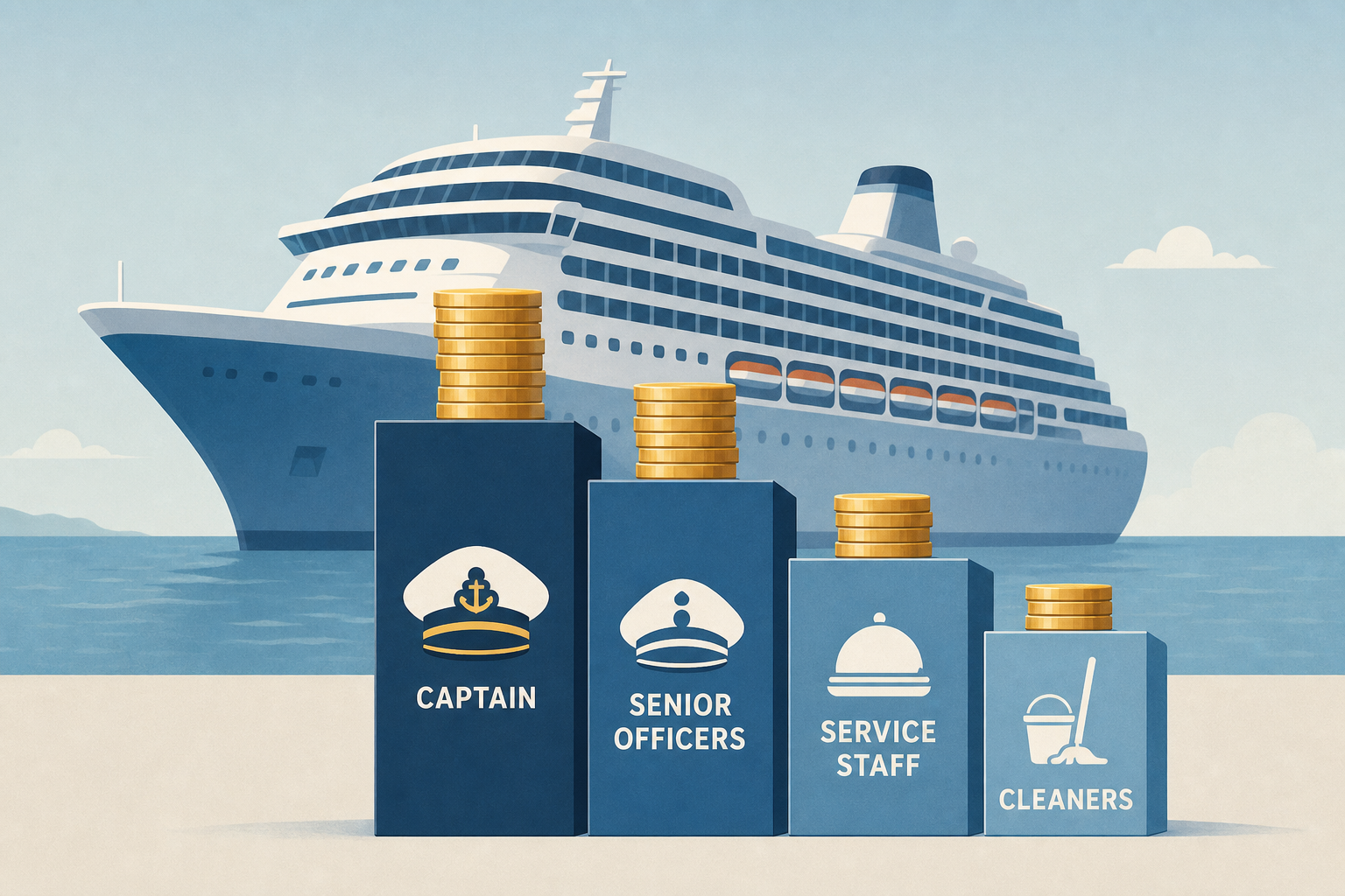 How much cruise ship workers really make, from captains to cleaners