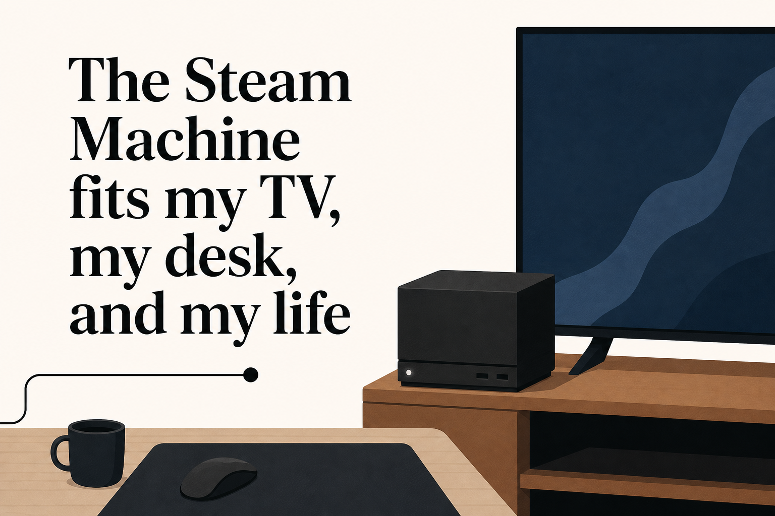 The Steam Machine fits my TV, my desk, and my life