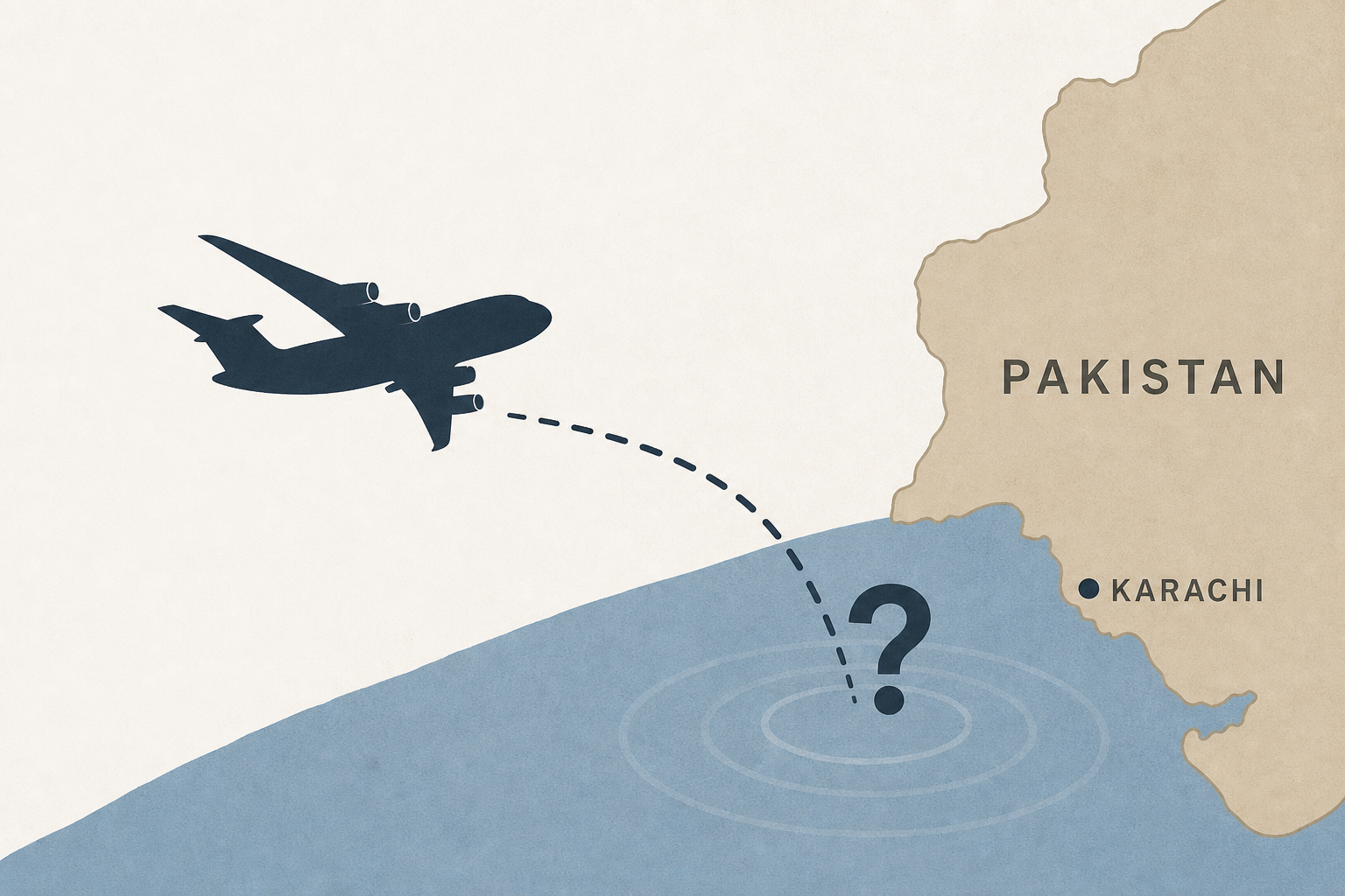 Cargo plane with 5 aboard missing off Karachi, Pakistan
