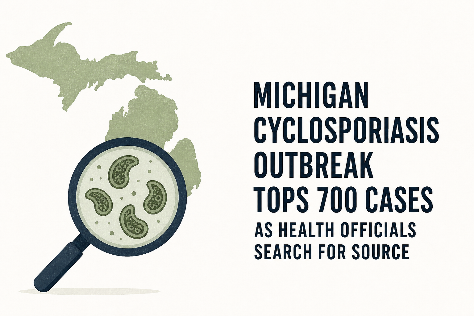 Michigan Cyclosporiasis outbreak tops 700 cases as health officials search for source