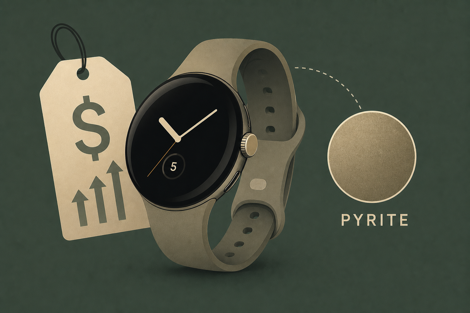 Pixel Watch 5 leaks detail higher price, new 'Pyrite' color