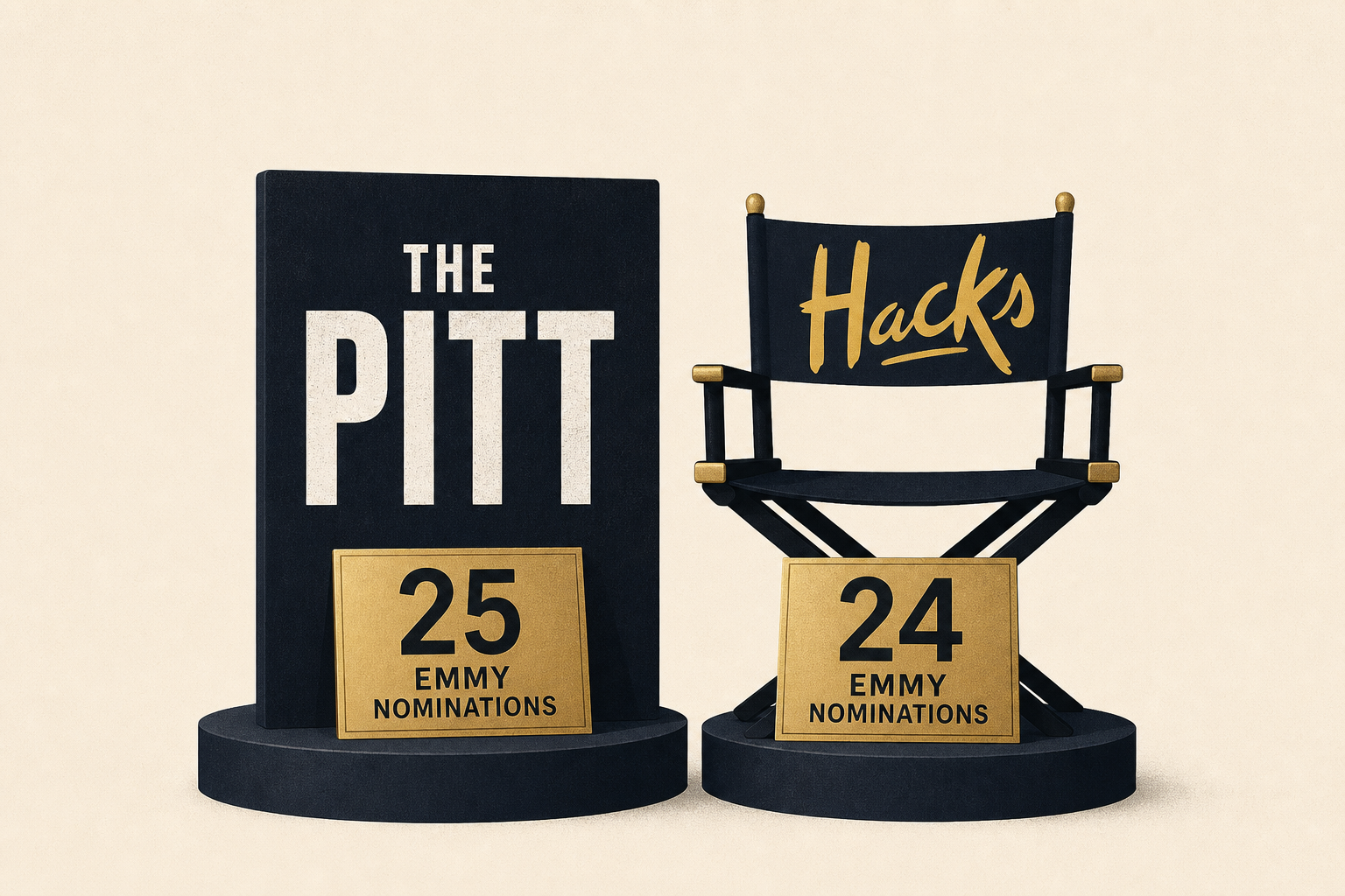 'The Pitt' leads with 25 Emmy nominations and 'Hacks' is top among comedies with 24