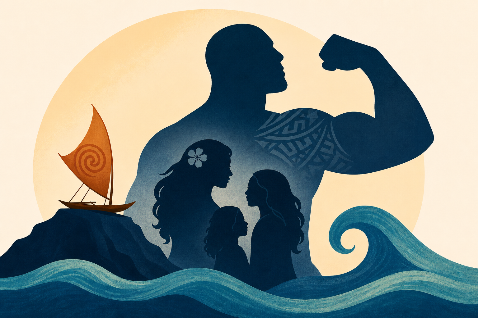 Why demigod Dwayne Johnson flexed to get daughters, mom in 'Moana'