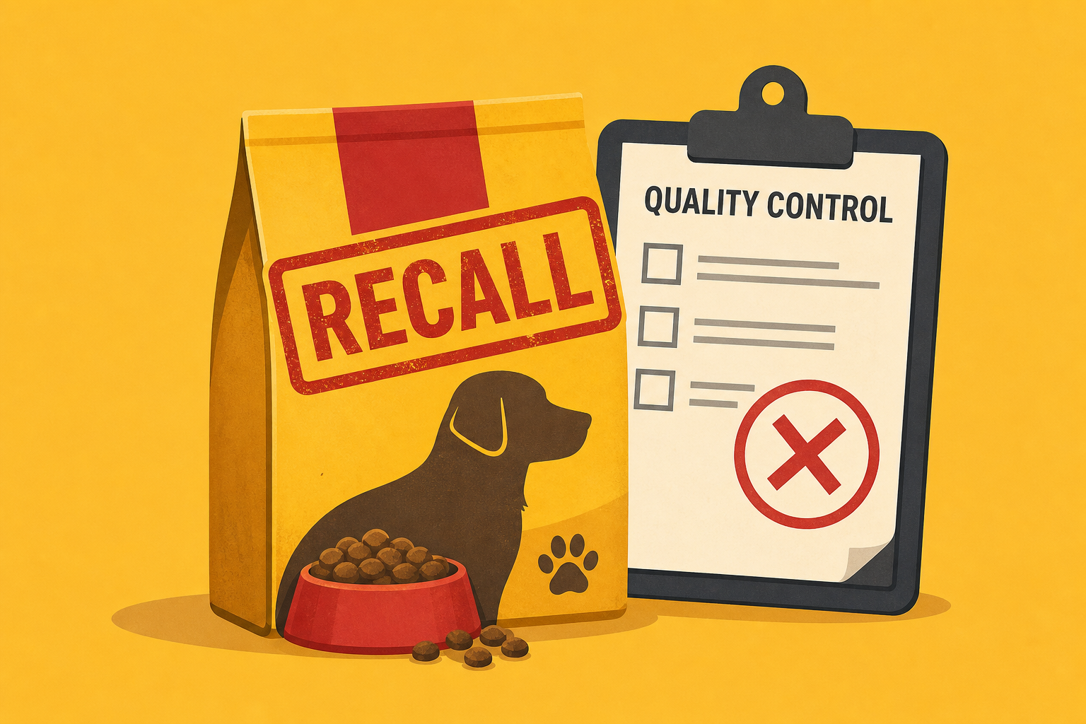 Recall Issued for Pedigree Dog Food Sold Despite Failing Quality Control