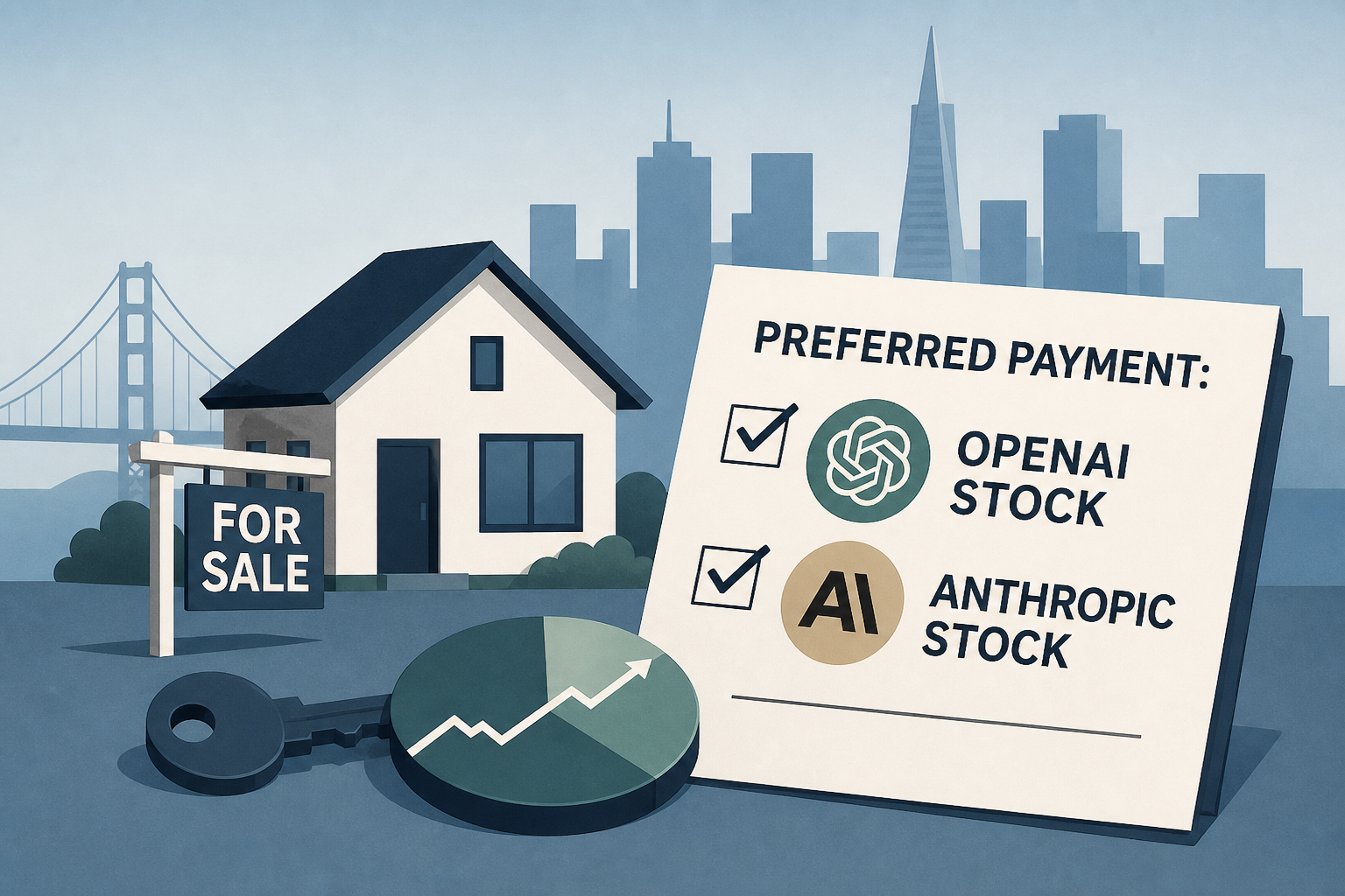In San Francisco, Some Home Sellers Now Ask for OpenAI or Anthropic Stock