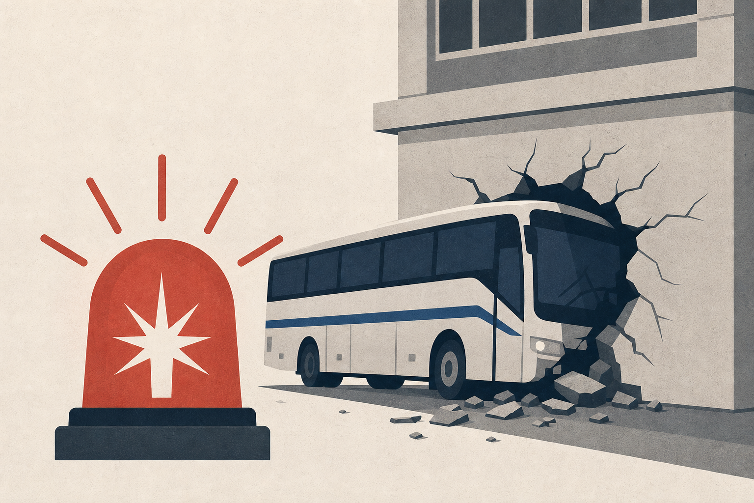 Second-alarm mass casualty declared after bus crashes into building in Pikesville