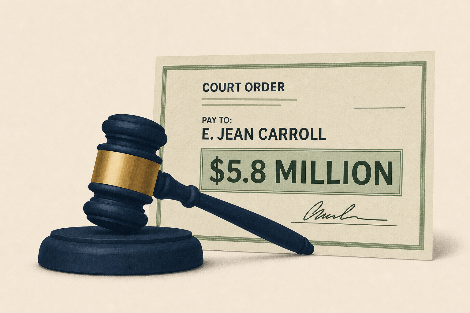 Judge orders E. Jean Carroll be paid $5.8 million from Trump case