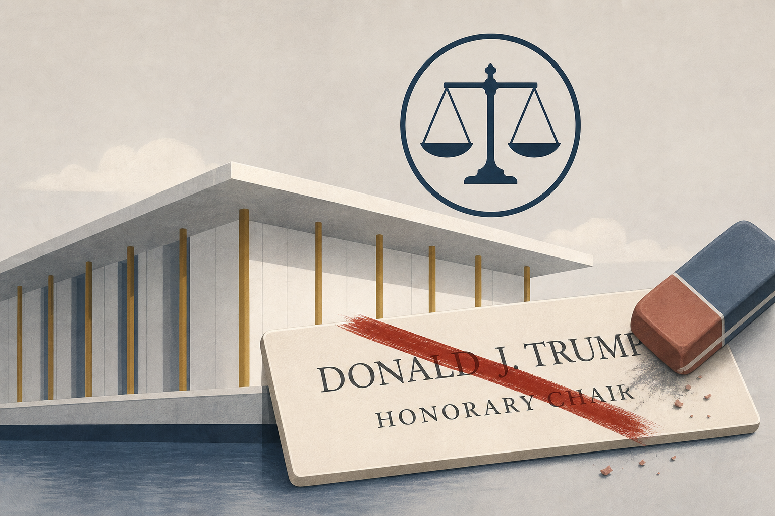 Appeals court denies Trump's request to halt removal of his name from the Kennedy Center