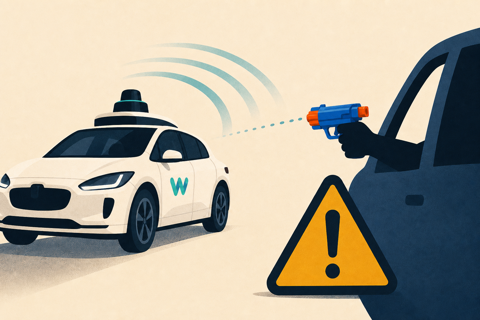 Two teens learn the hard way not to do toy gun drive-bys from a Waymo