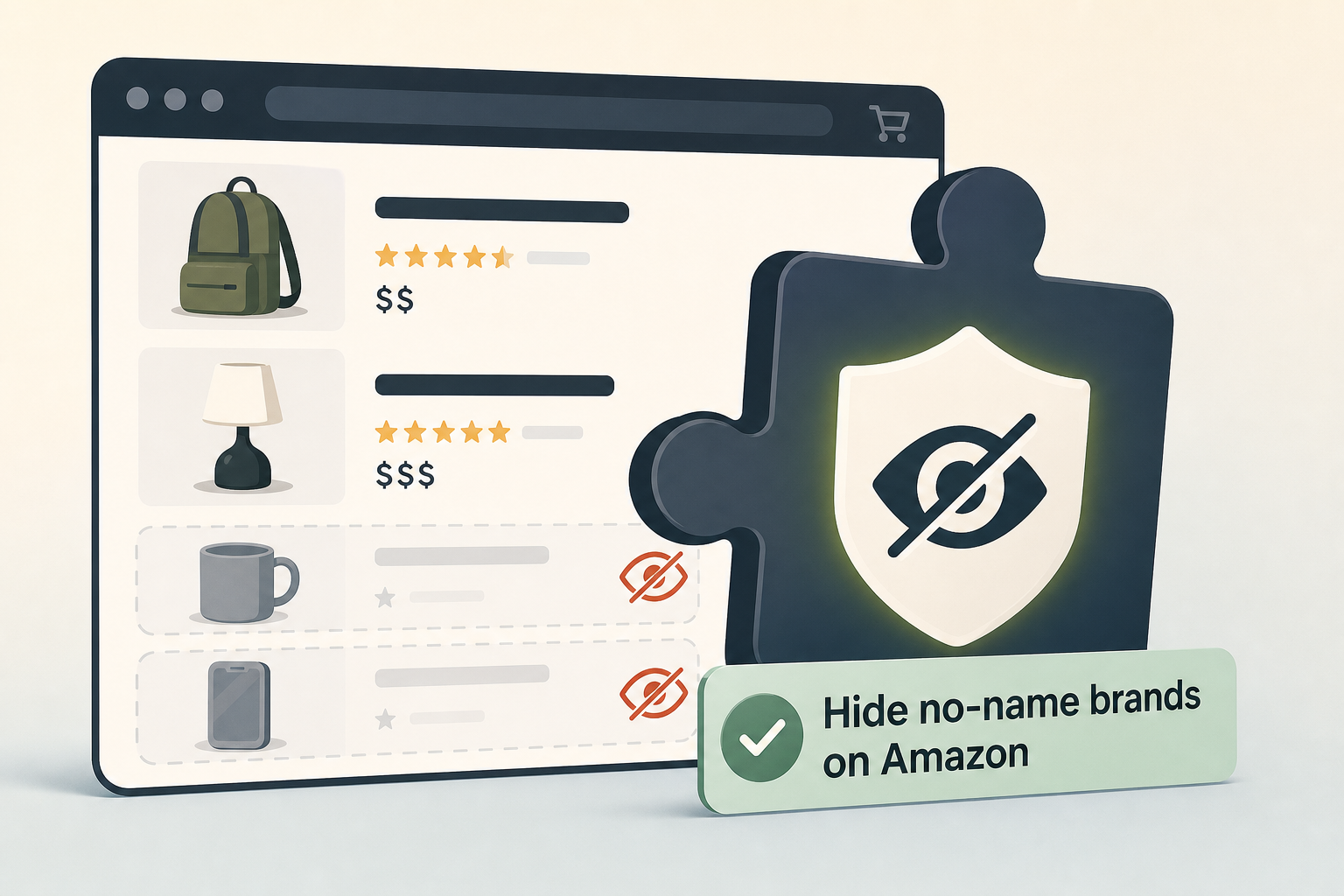 Hide no-name brands on Amazon with this free browser extension