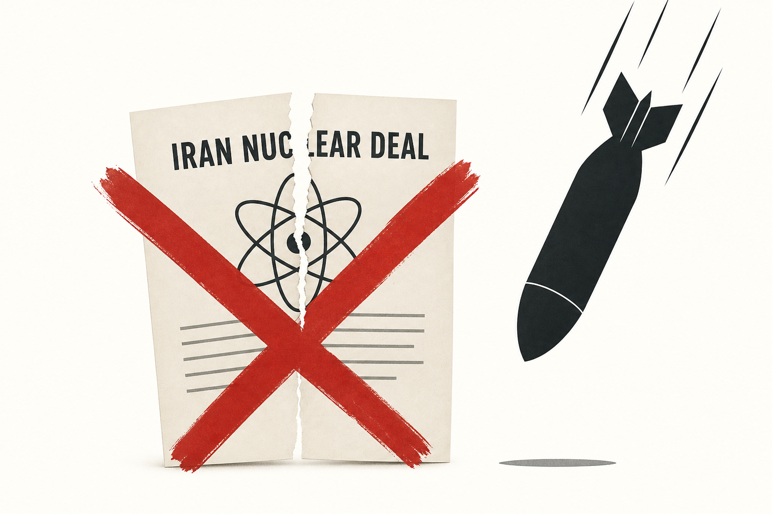 Trump says the Iran nuclear deal is over and threatens new strikes