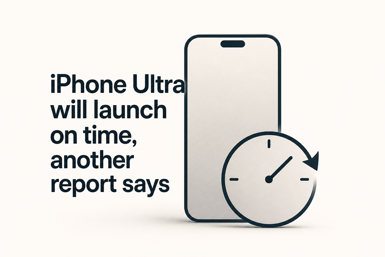 iPhone Ultra will launch on time, another report says