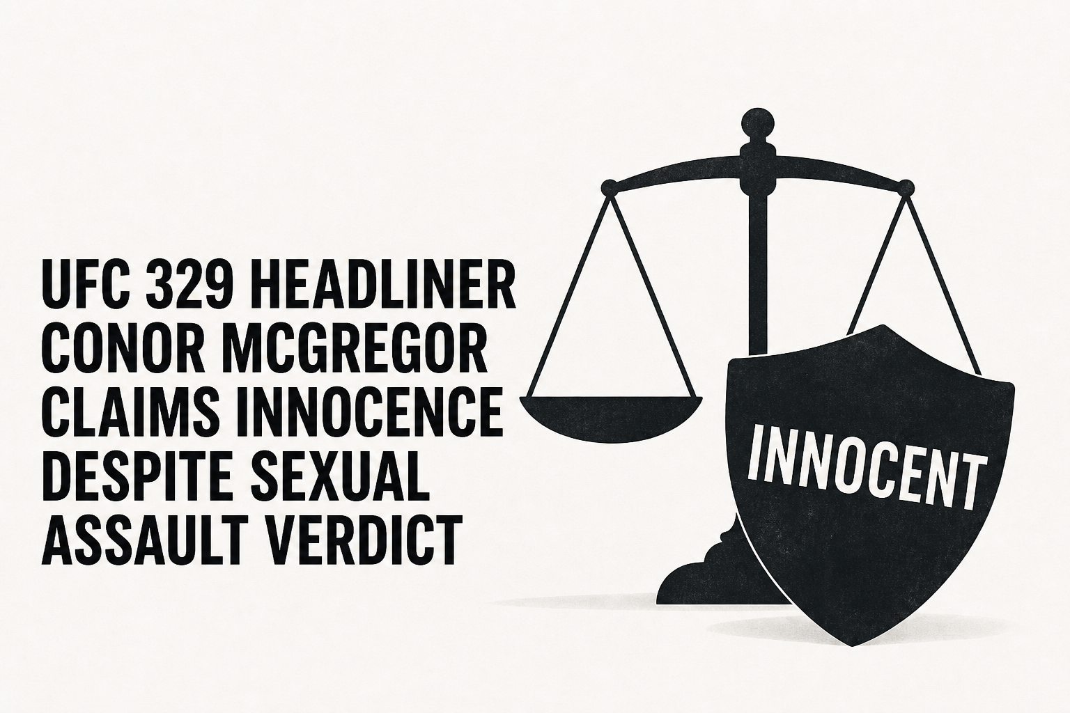 UFC 329 headliner Conor McGregor claims innocence despite sexual assault verdict