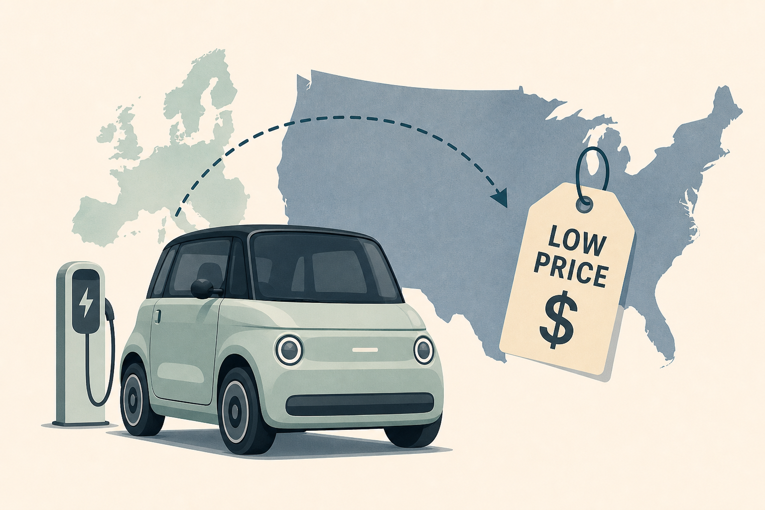 Fiat launching tiny European EV in the US with low price tag