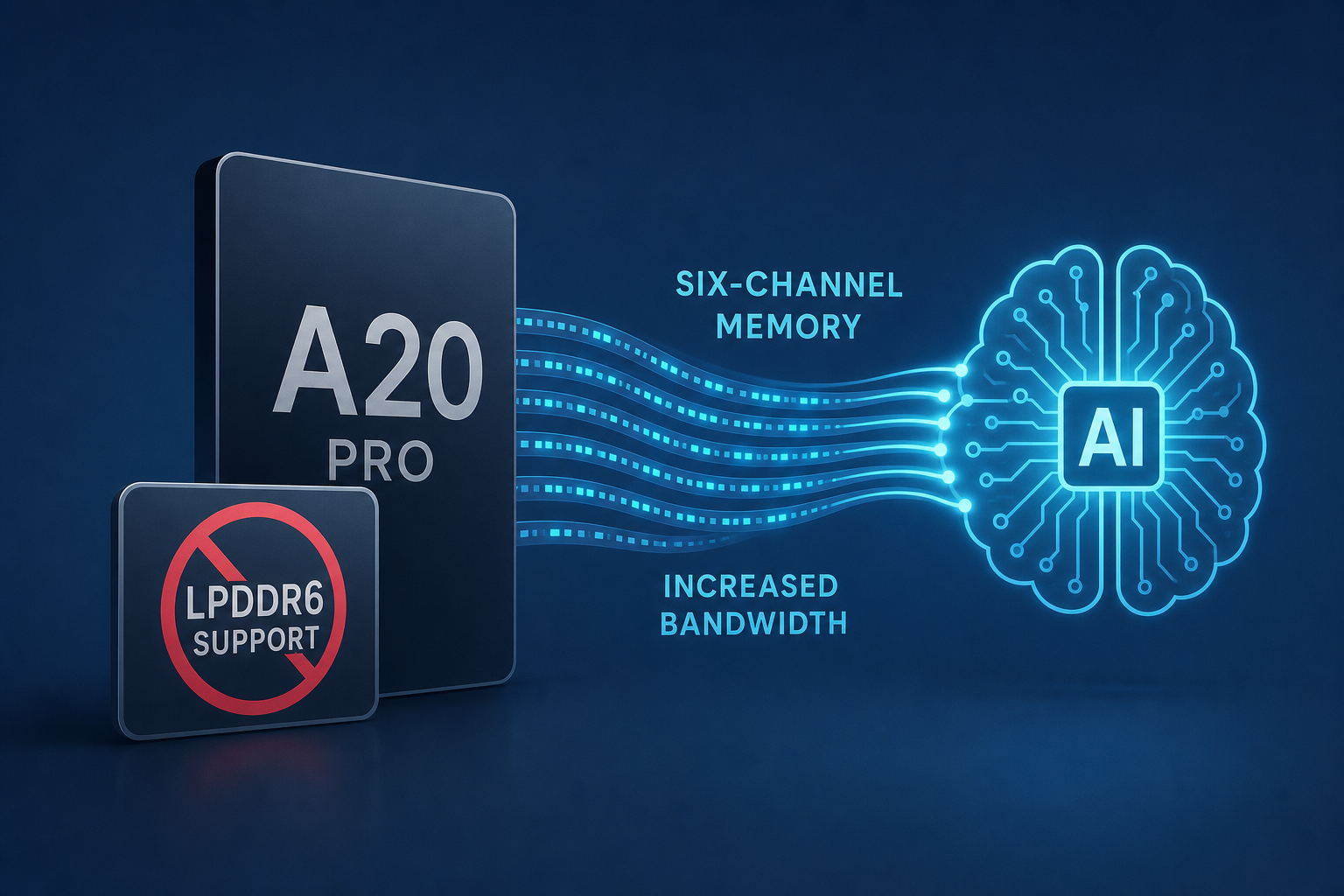 A20 Pro Won’t Break Apple’s Long-Held Tradition; No LPDDR6 RAM Support, But Faster Six-Channel Memory With Increased Bandwidth For AI Workloads