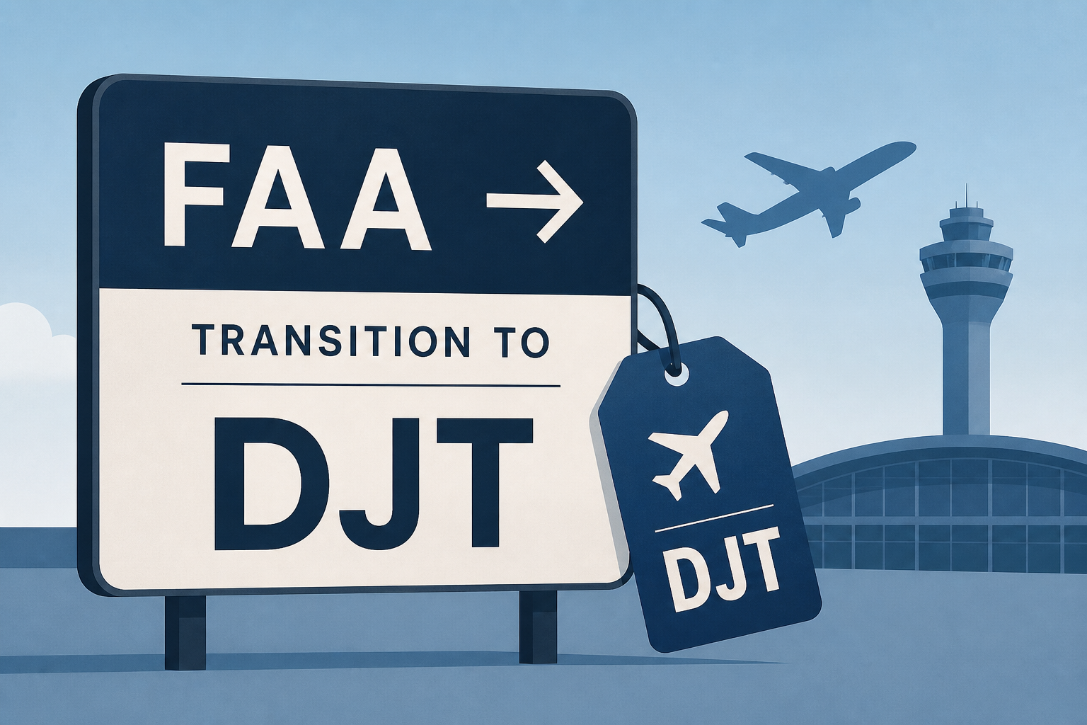 FAA begins DJT transition as Trump airport rename takes effect