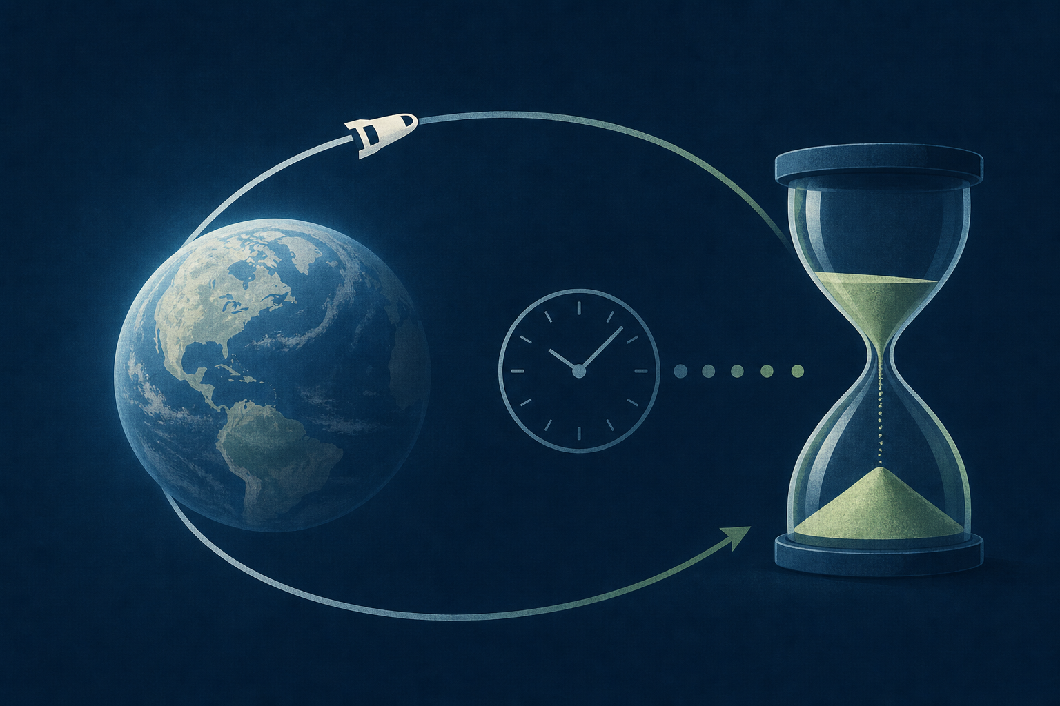 Physics says time travel into the future is not a thought experiment — every astronaut who has orbited Earth has returned a fraction of a second younger than they would have been if they had stayed on