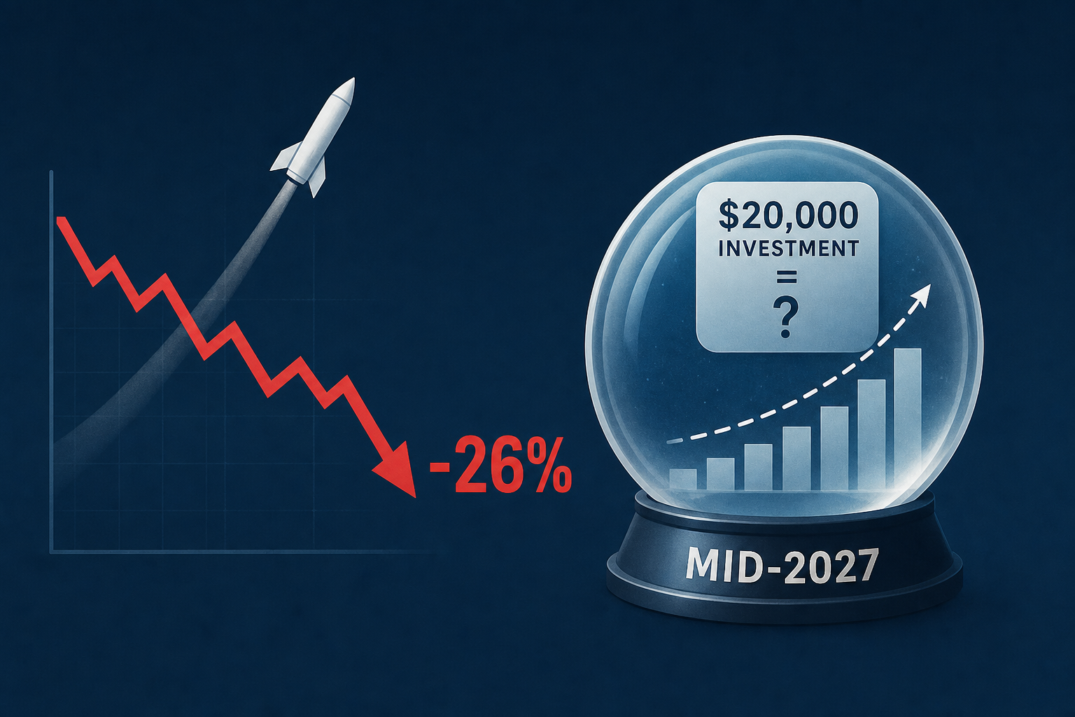 SpaceX Stock Is Down 26% From Its Post-IPO High. History Says a $20,000 Investment Will Be Worth This Much by Mid-2027.