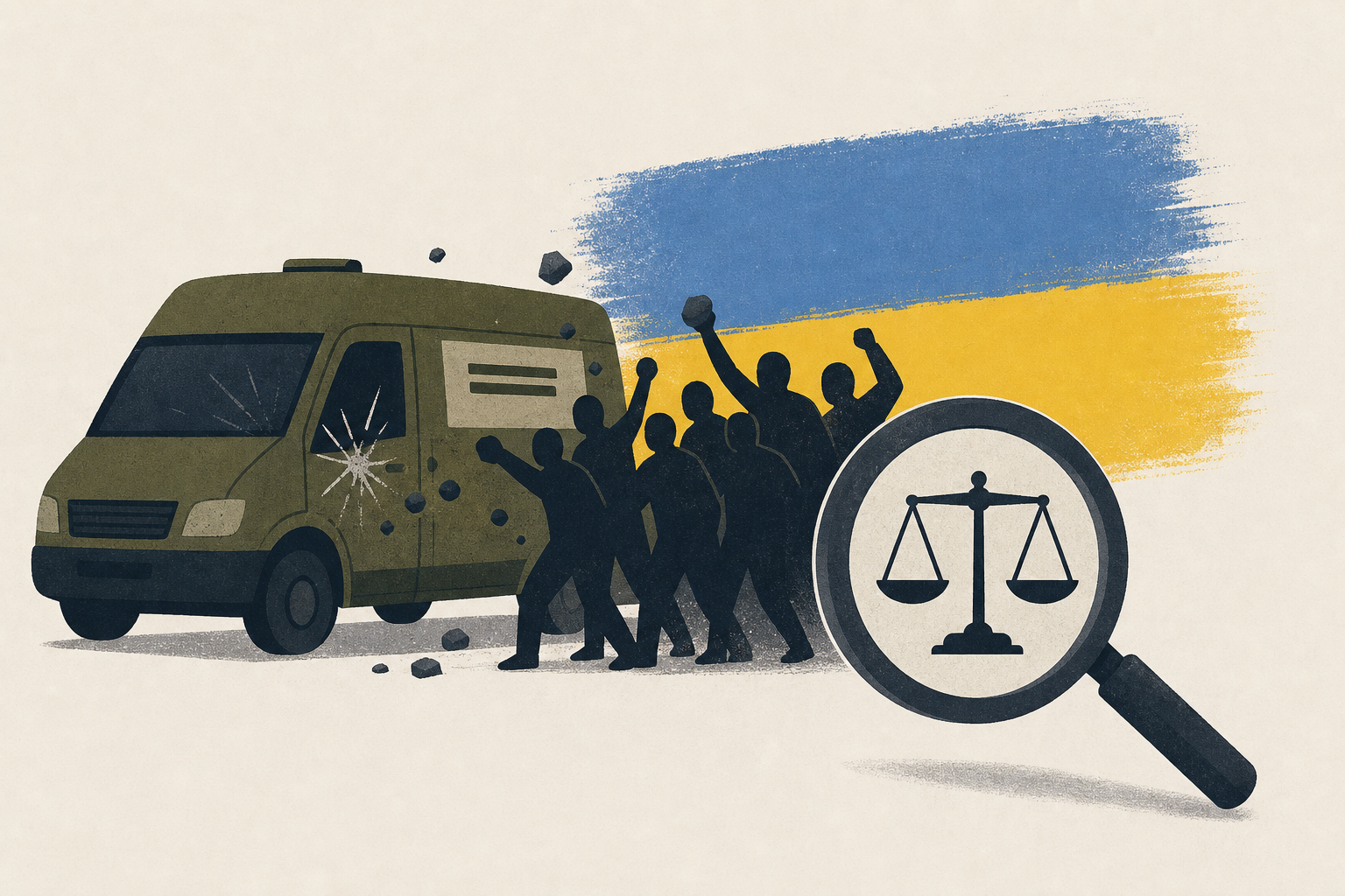 Ukraine opens criminal probe after crowds attack army conscription vehicle in Lviv