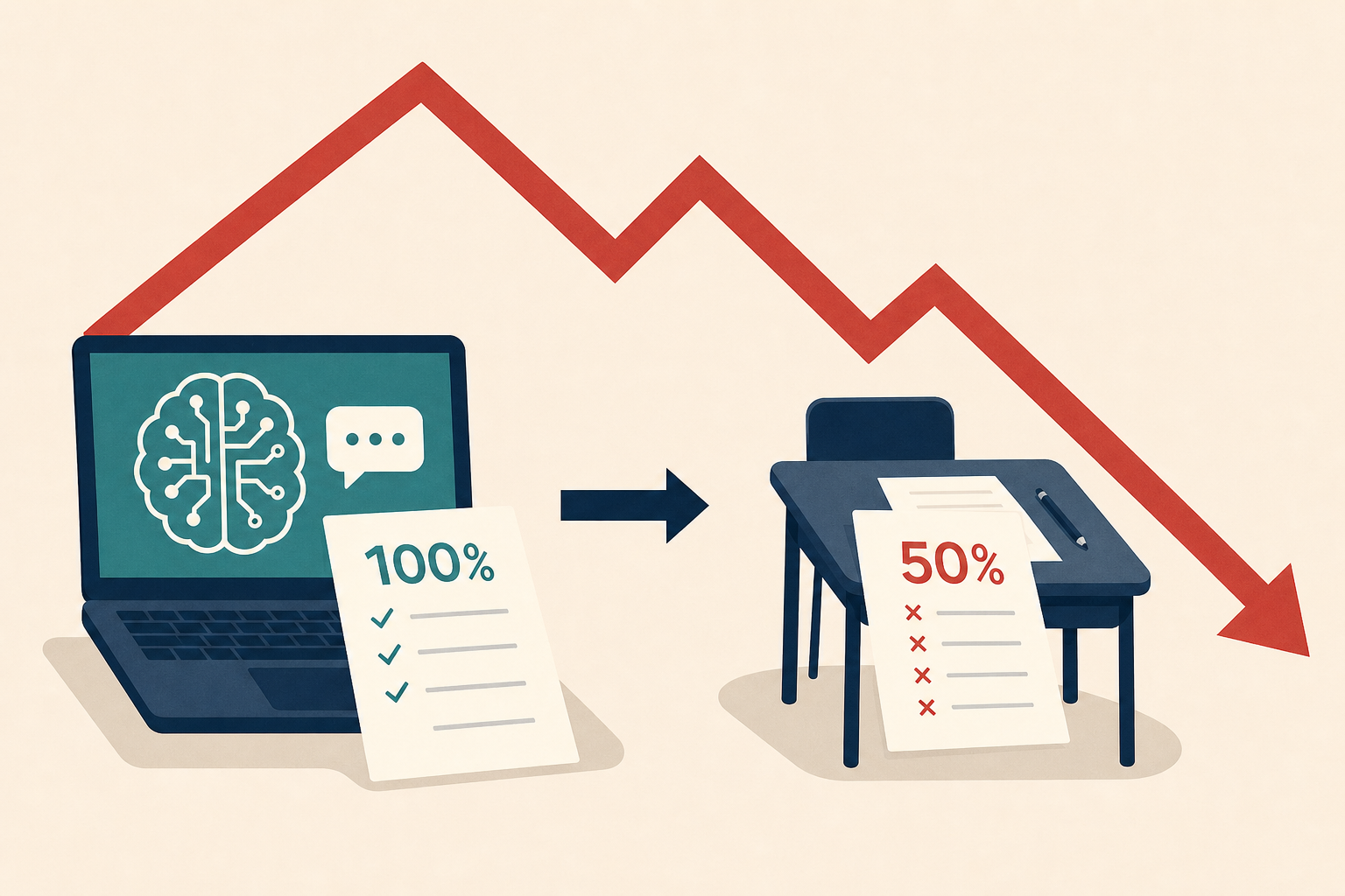 Suspecting AI cheating, Ivy League prof ordered an in-person final; scores fell 50%