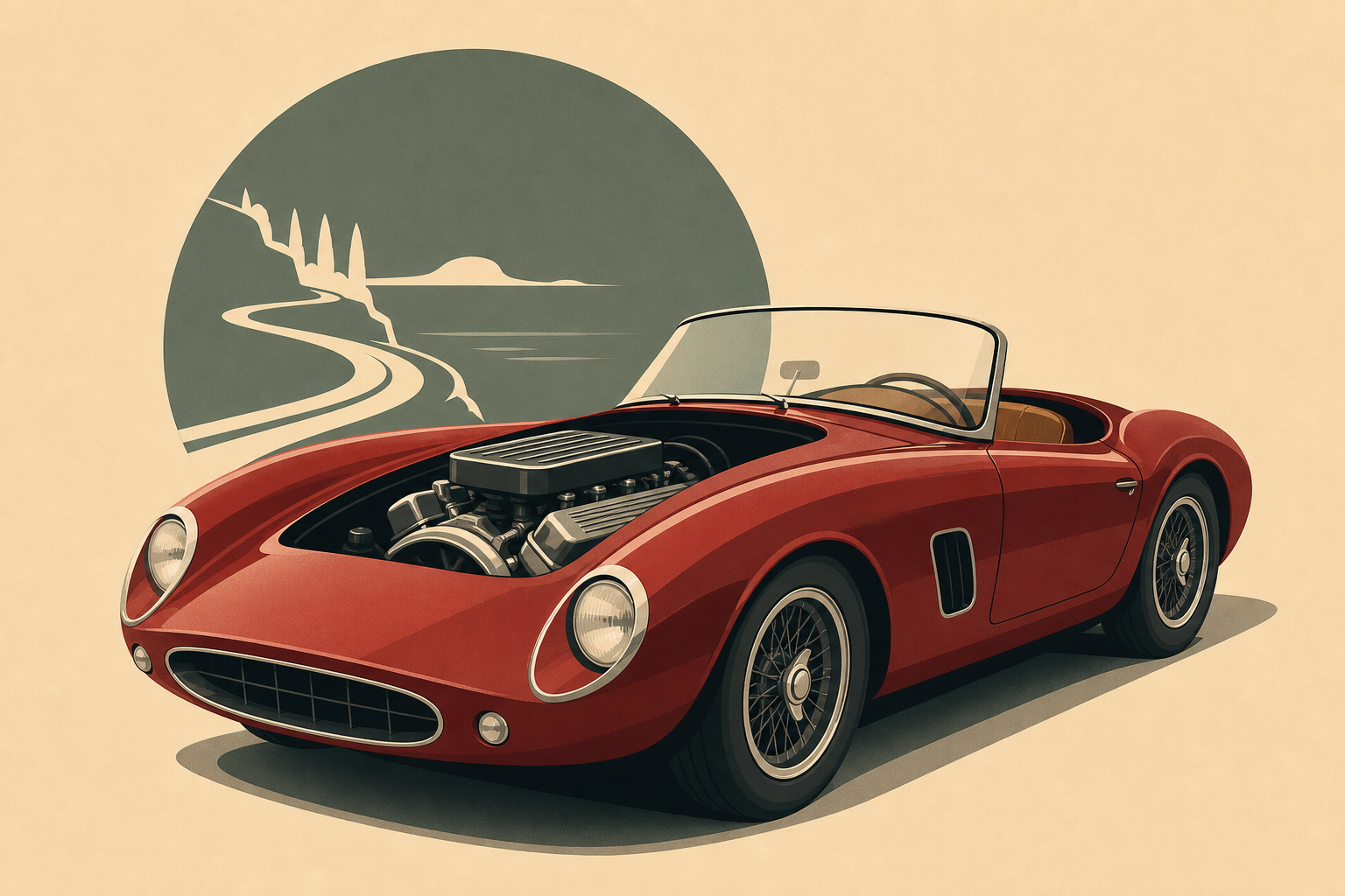 The Retro Italian Sports Car With A Chevy V8 Looks Even Better Without A Roof