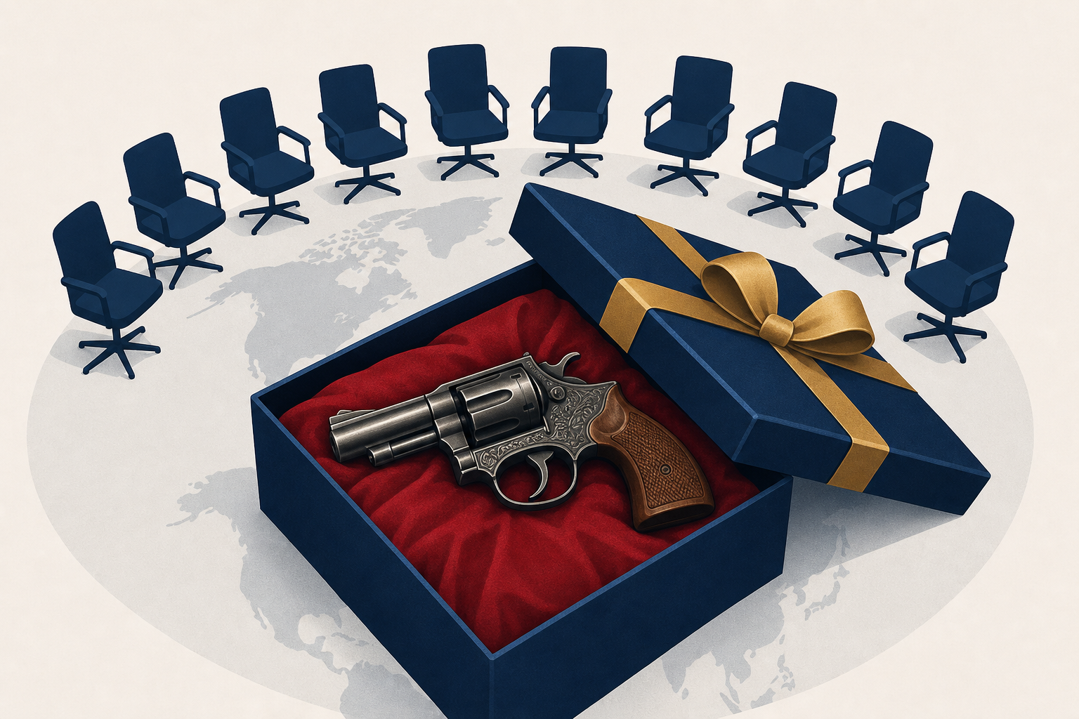 Turkey’s leader gives revolvers to every NATO leader as parting gift