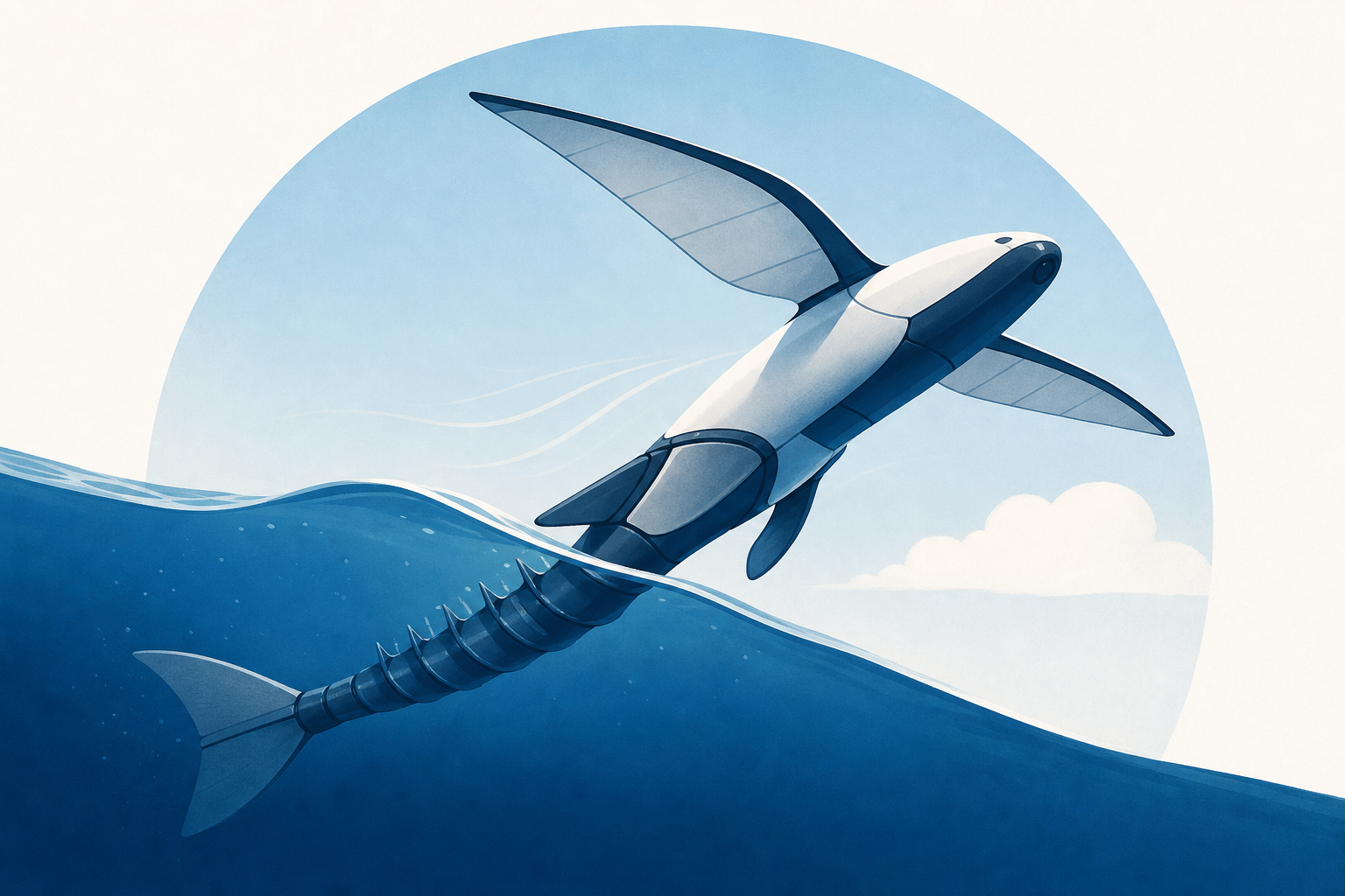 A new kind of robot swims the seas and soars the skies
