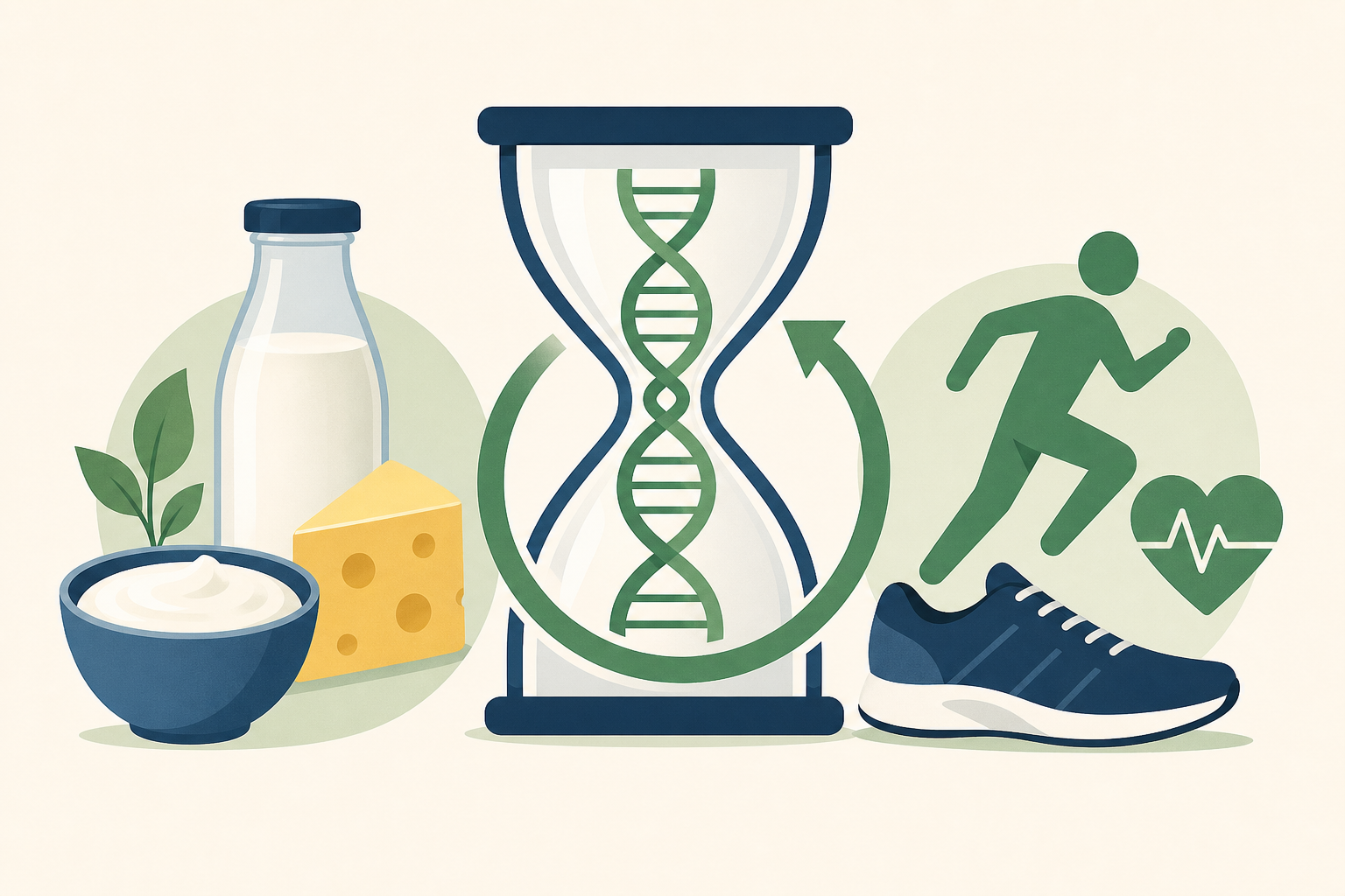 Common dairy food and exercise may slow biological aging rate, study finds
