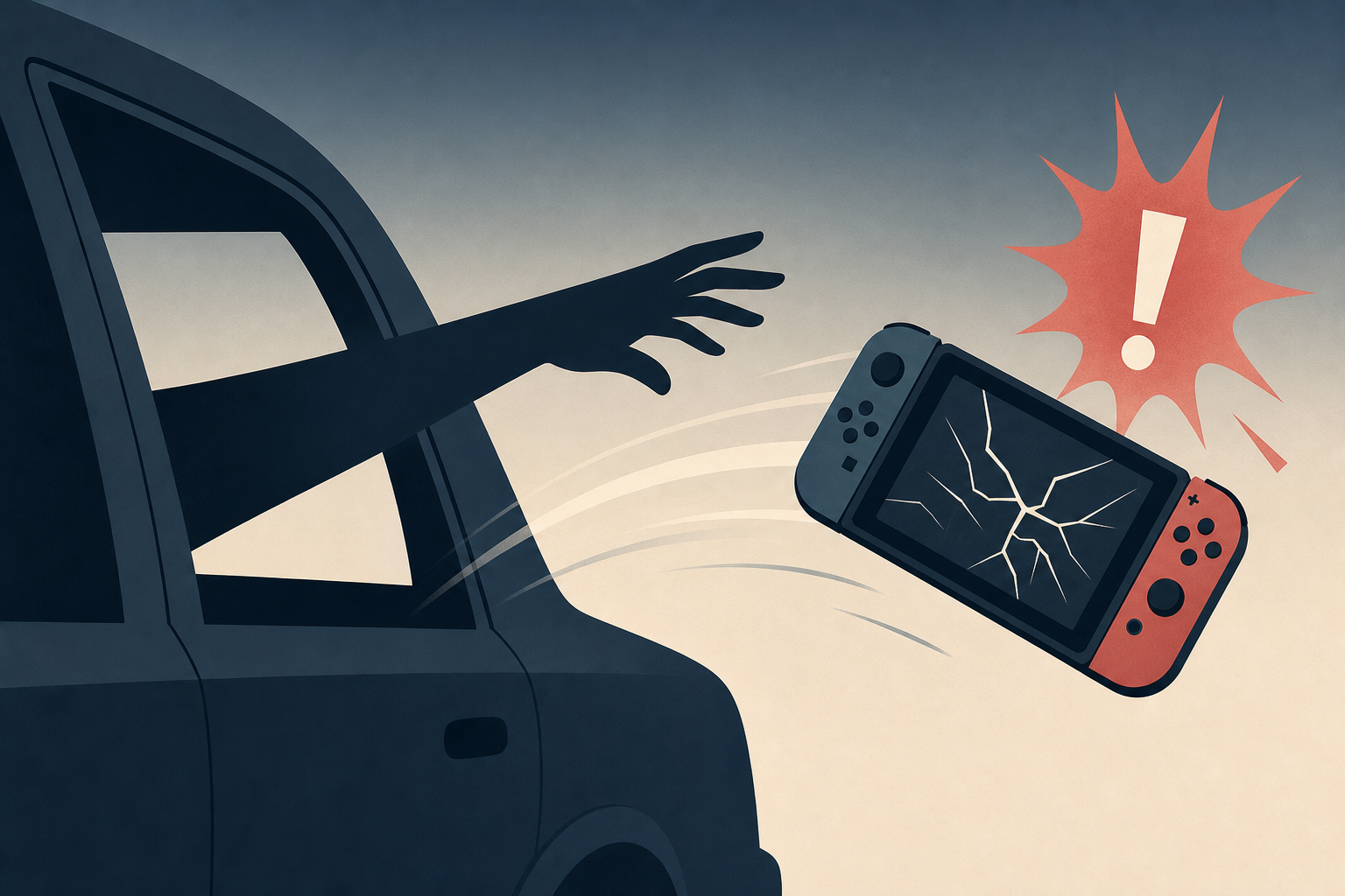 Dad tosses child’s Nintendo Switch from moving car, shocking the internet
