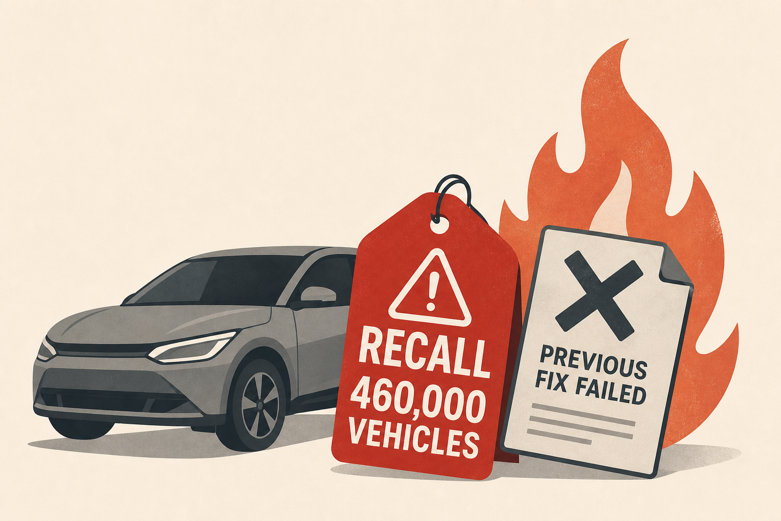 Kia issues new recall of 460,000 vehicles after previous fix to fire risk failed