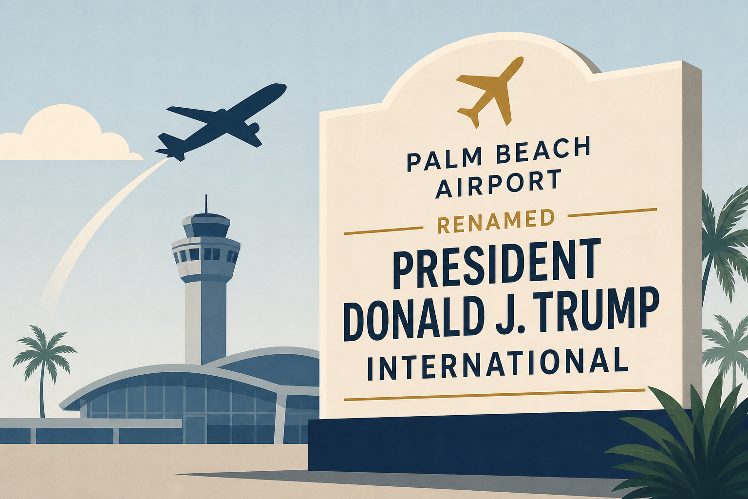 South Florida's Palm Beach airport renamed President Donald J. Trump International