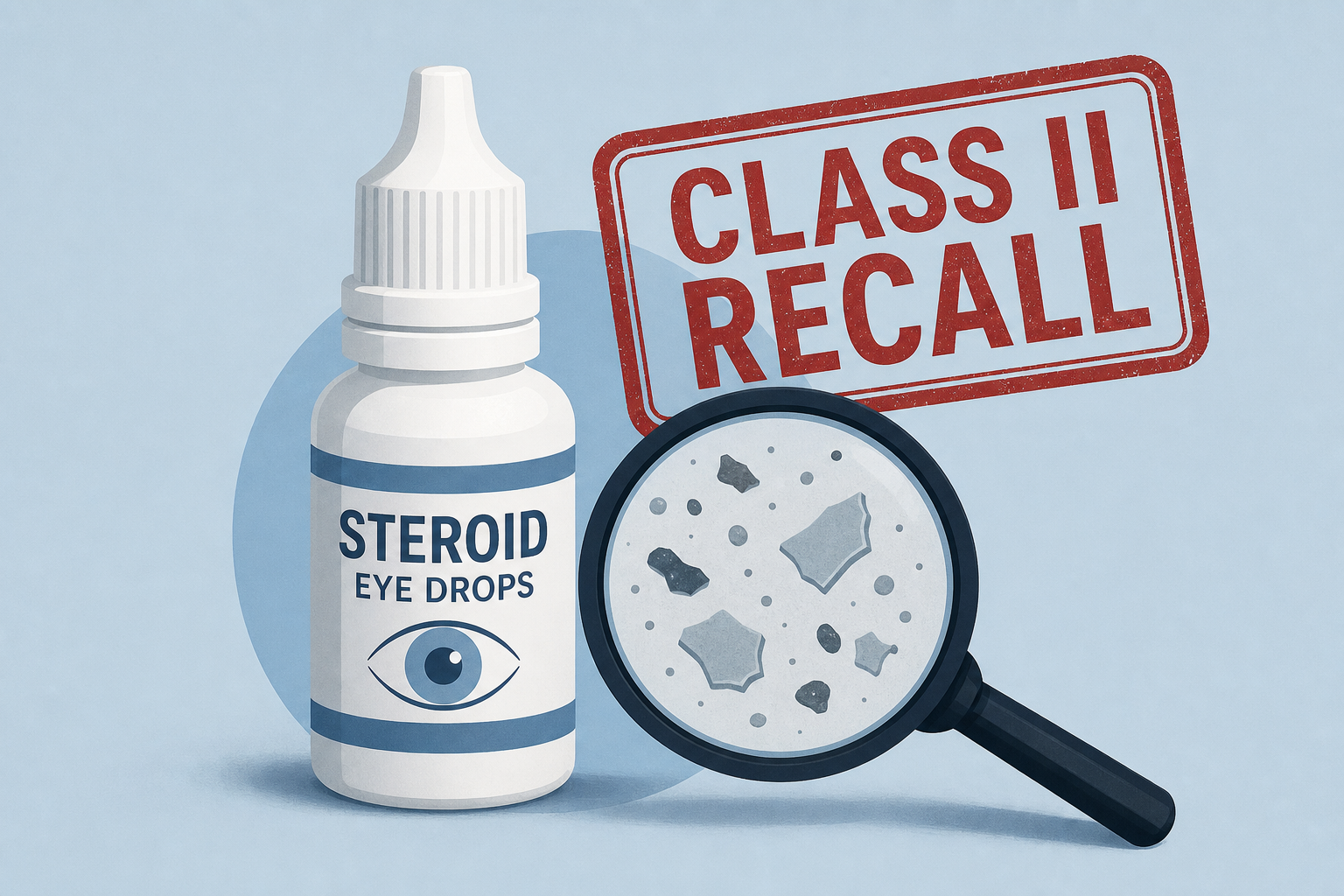 FDA issues Class II recall for Lupin steroid eye drops after material found