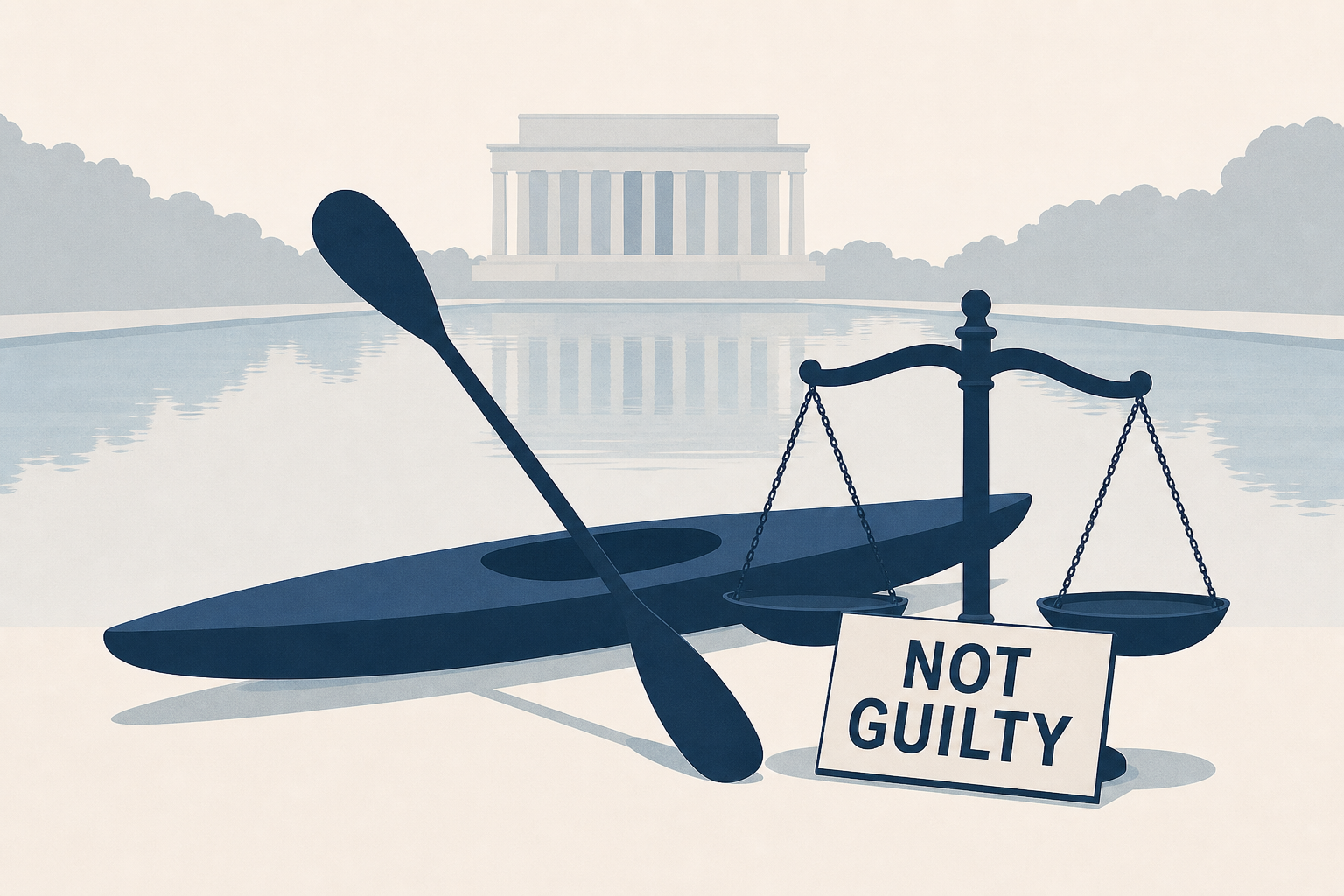 Former Olympic canoe racer pleads not guilty in Reflecting Pool damage case