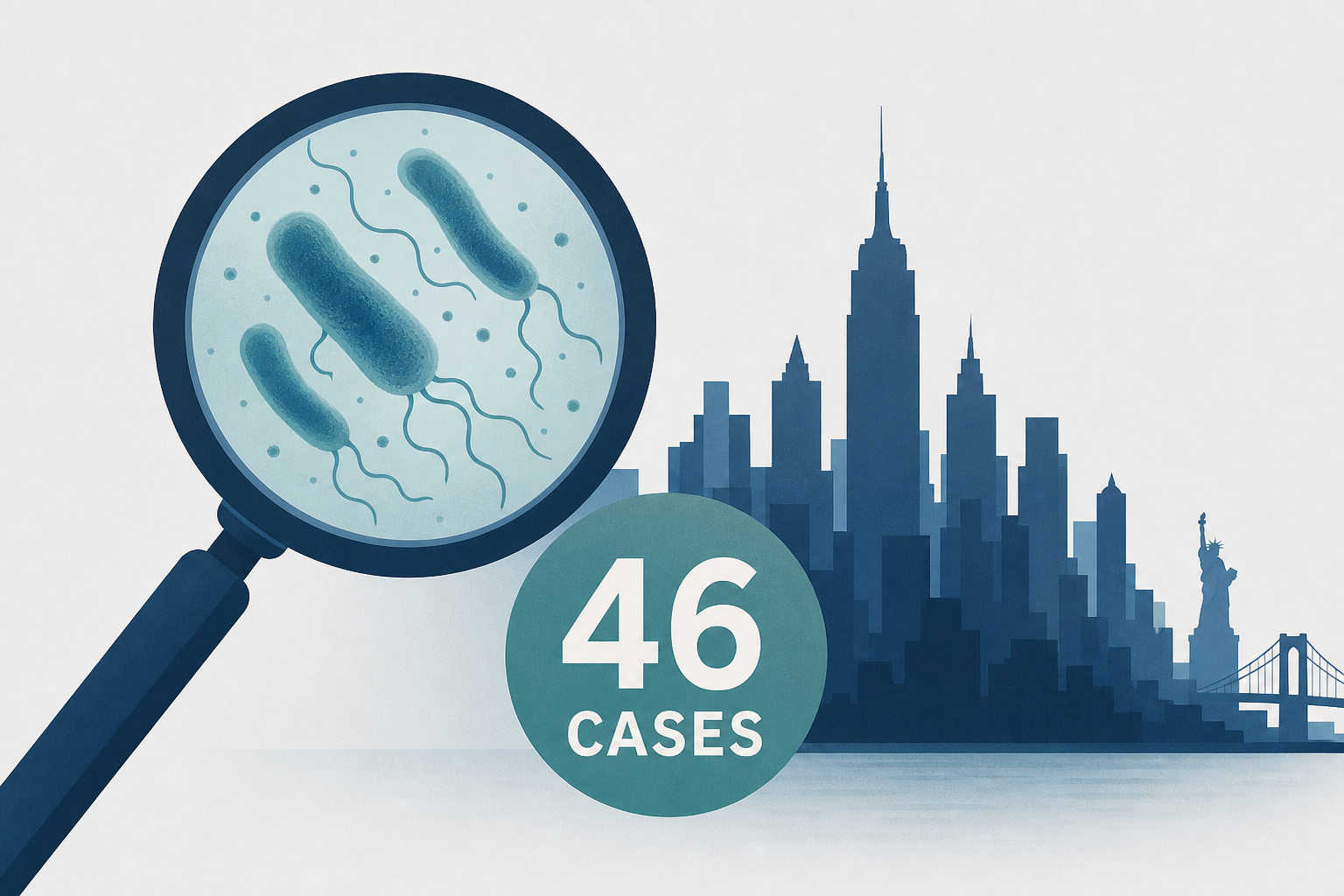 Legionnaires' disease cluster in New York City grows to 46 cases
