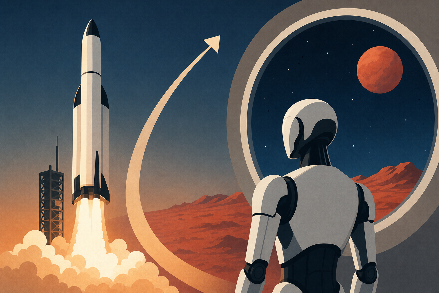 Elon Musk’s plans to colonize space launches this year, and Tesla robots will be the first residents