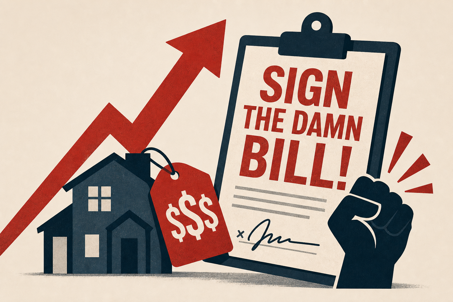 'Sign the Damn Bill!' Anger at Trump Grows as US Housing Prices Hit All-Time High