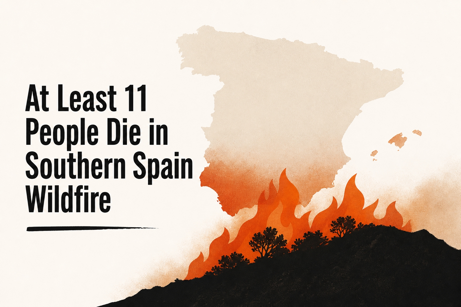 At Least 11 People Die in Southern Spain Wildfire