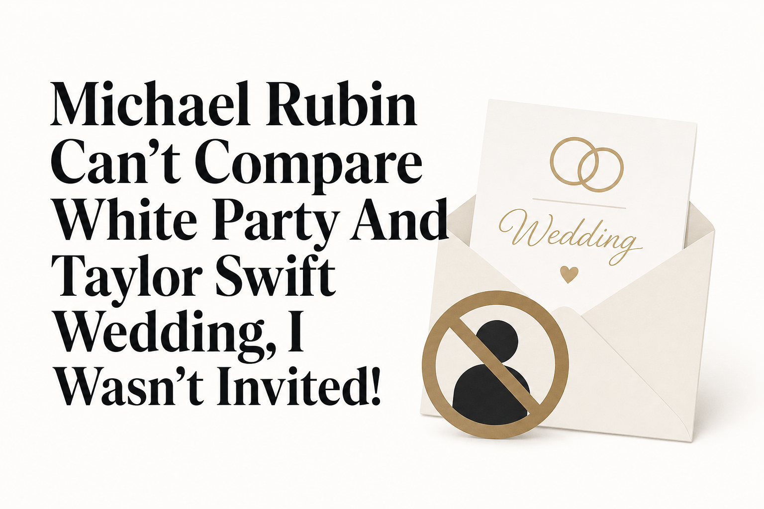 Michael Rubin Can't Compare White Party And Taylor Swift Wedding, I Wasn't Invited!