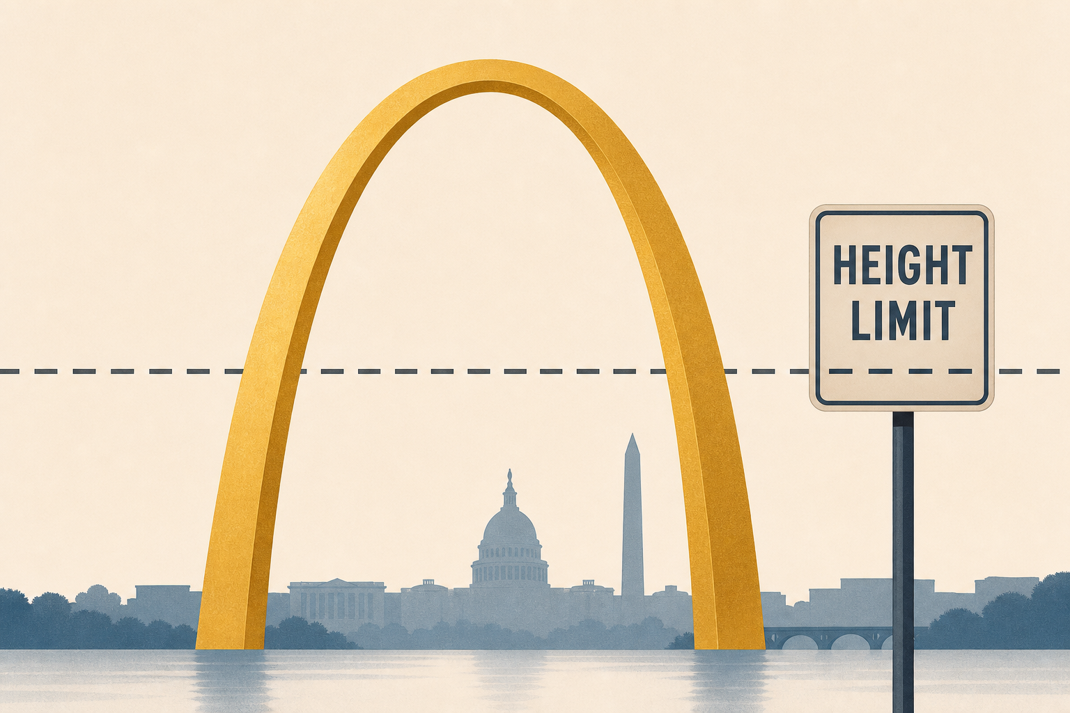 Trump's arch advances despite D.C. height limit : NPR