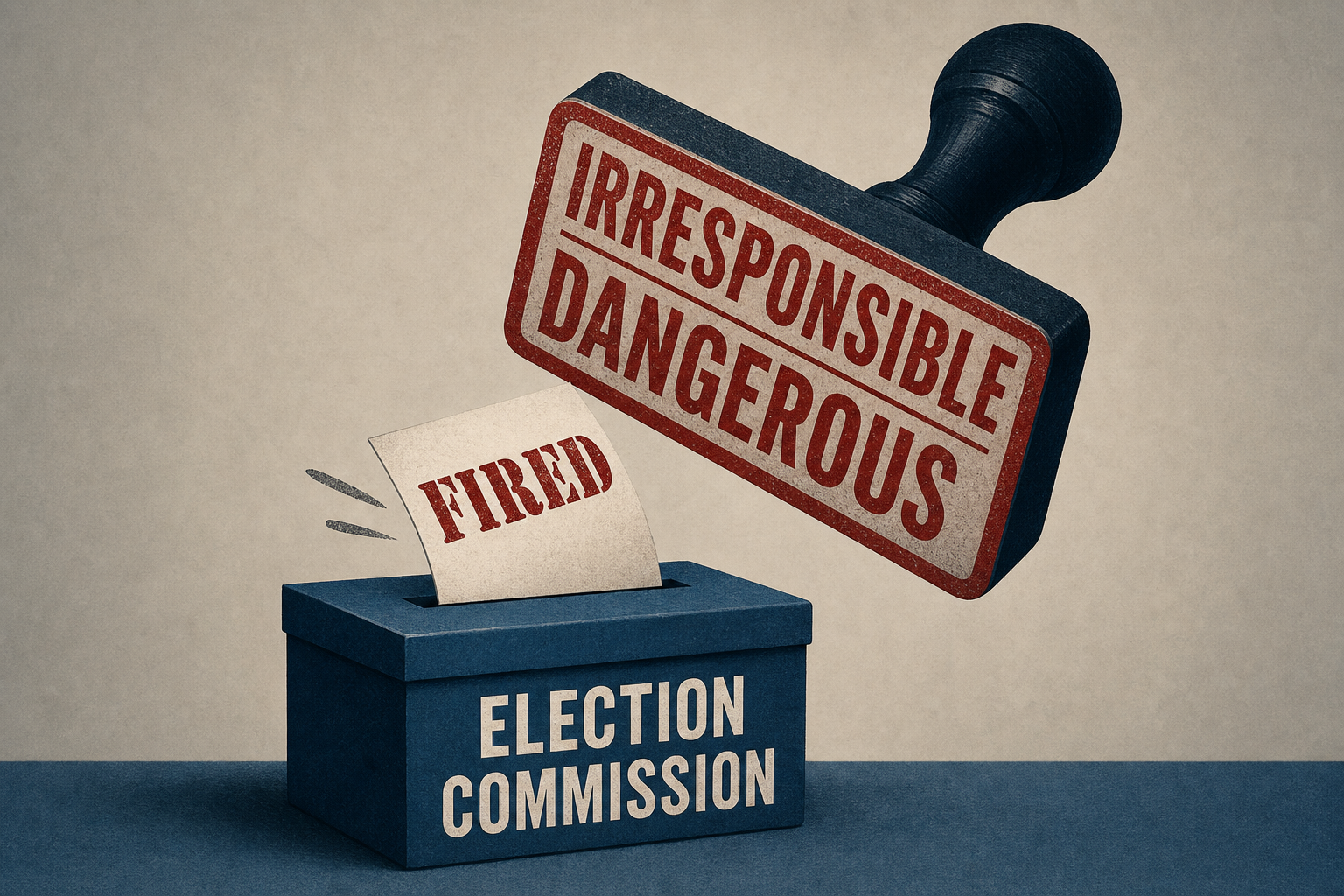 Trump called ‘irresponsible and dangerous’ over election commission firings - live