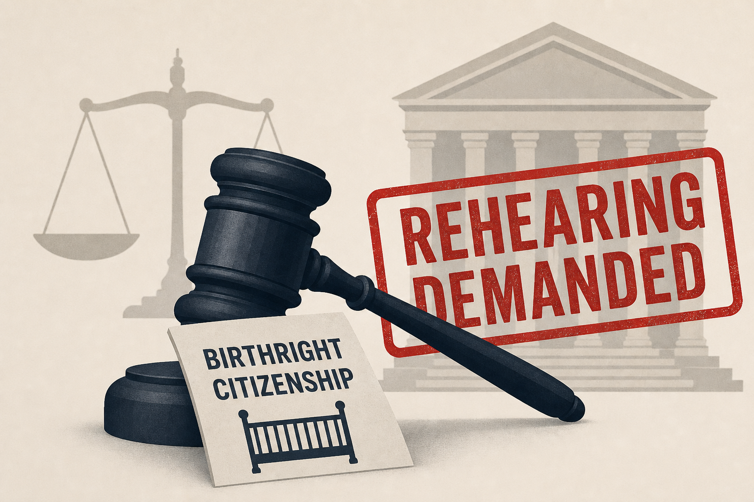 Trump Demands Rehearing in Birthright Citizenship Case