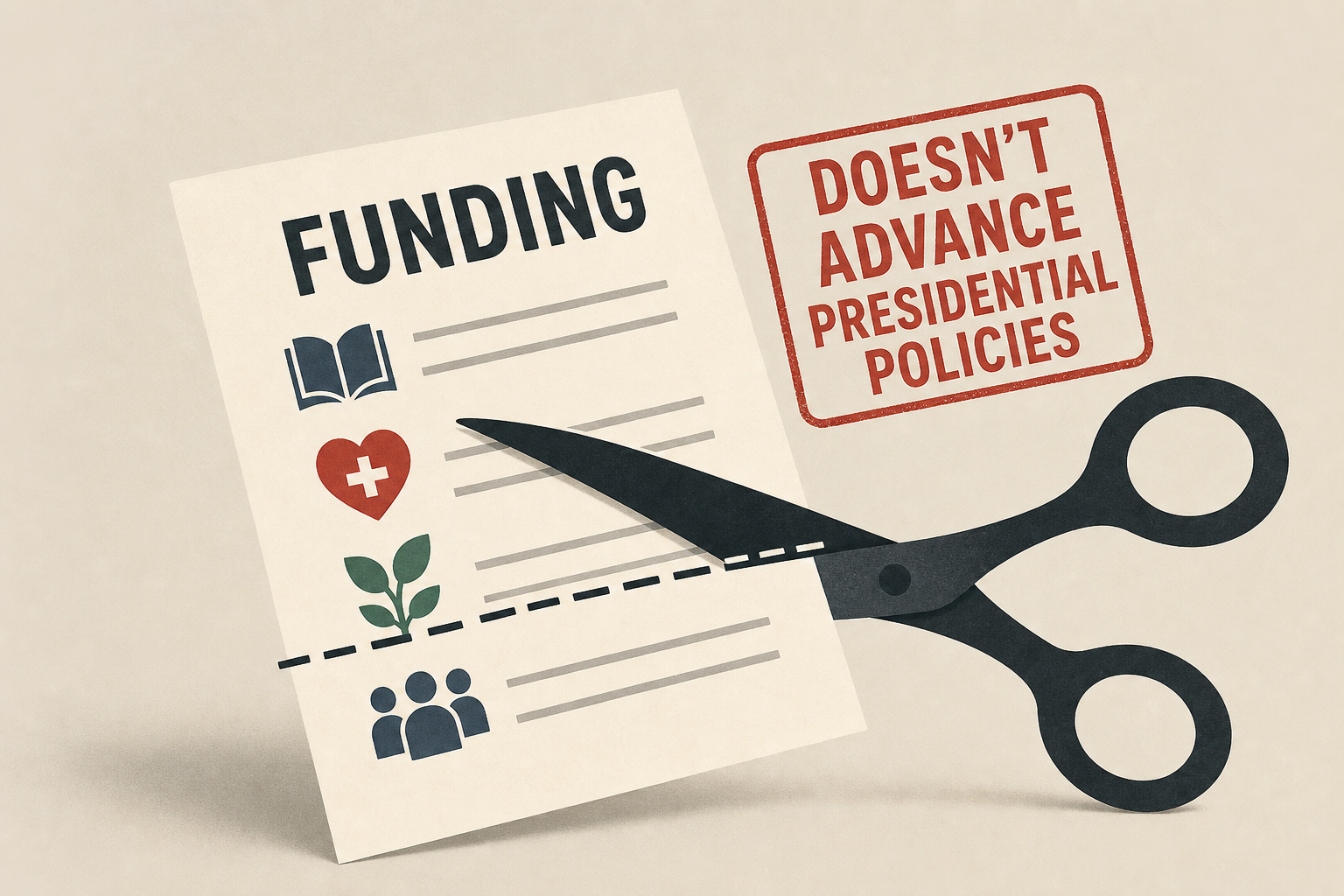 Trump seeks to limit funding that doesn't 'advance' presidential policies