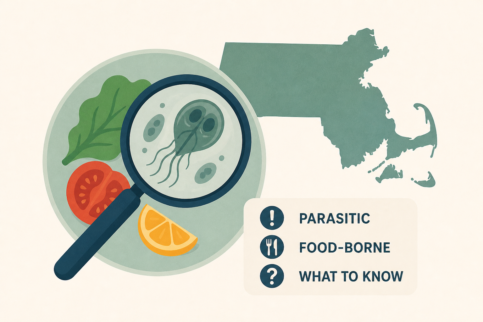 Parasitic food-borne illness shows up in Mass. Here's what to know