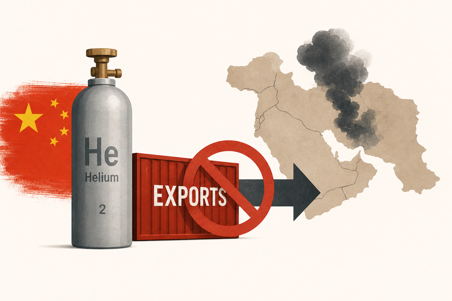 China halts helium exports amid Middle East conflict