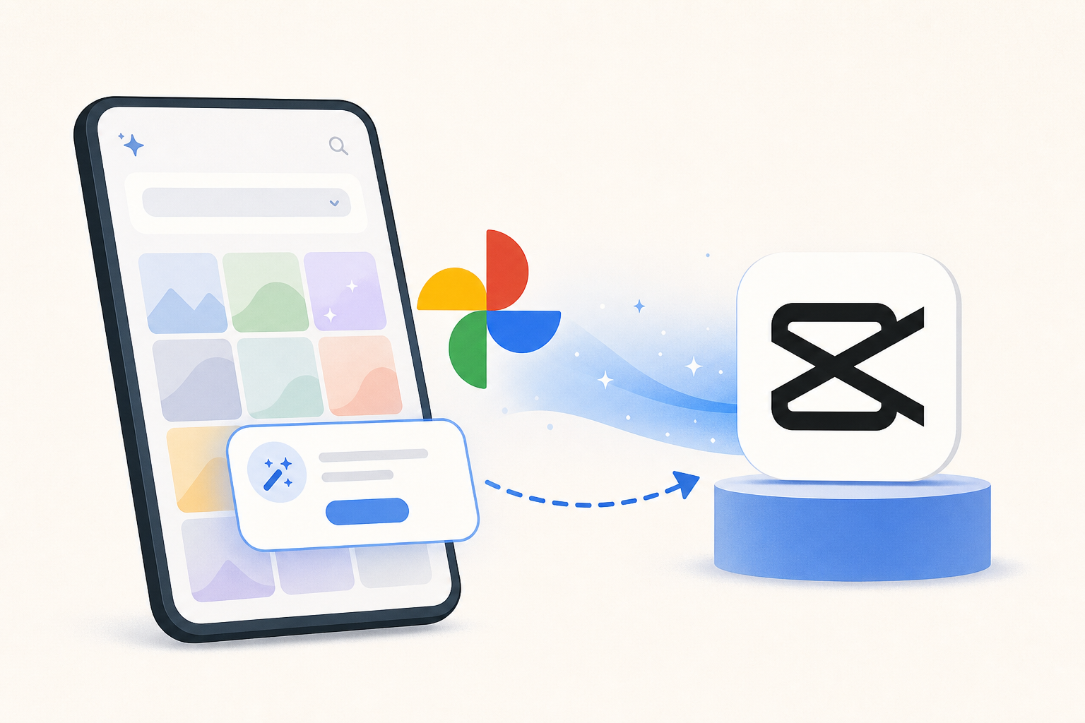Google Photos' latest UI experiment has one job: getting CapCut on your phone
