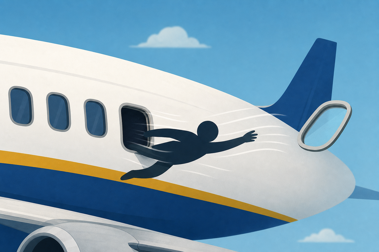 Ryanair window dislodges mid-flight, passenger partially sucked outside