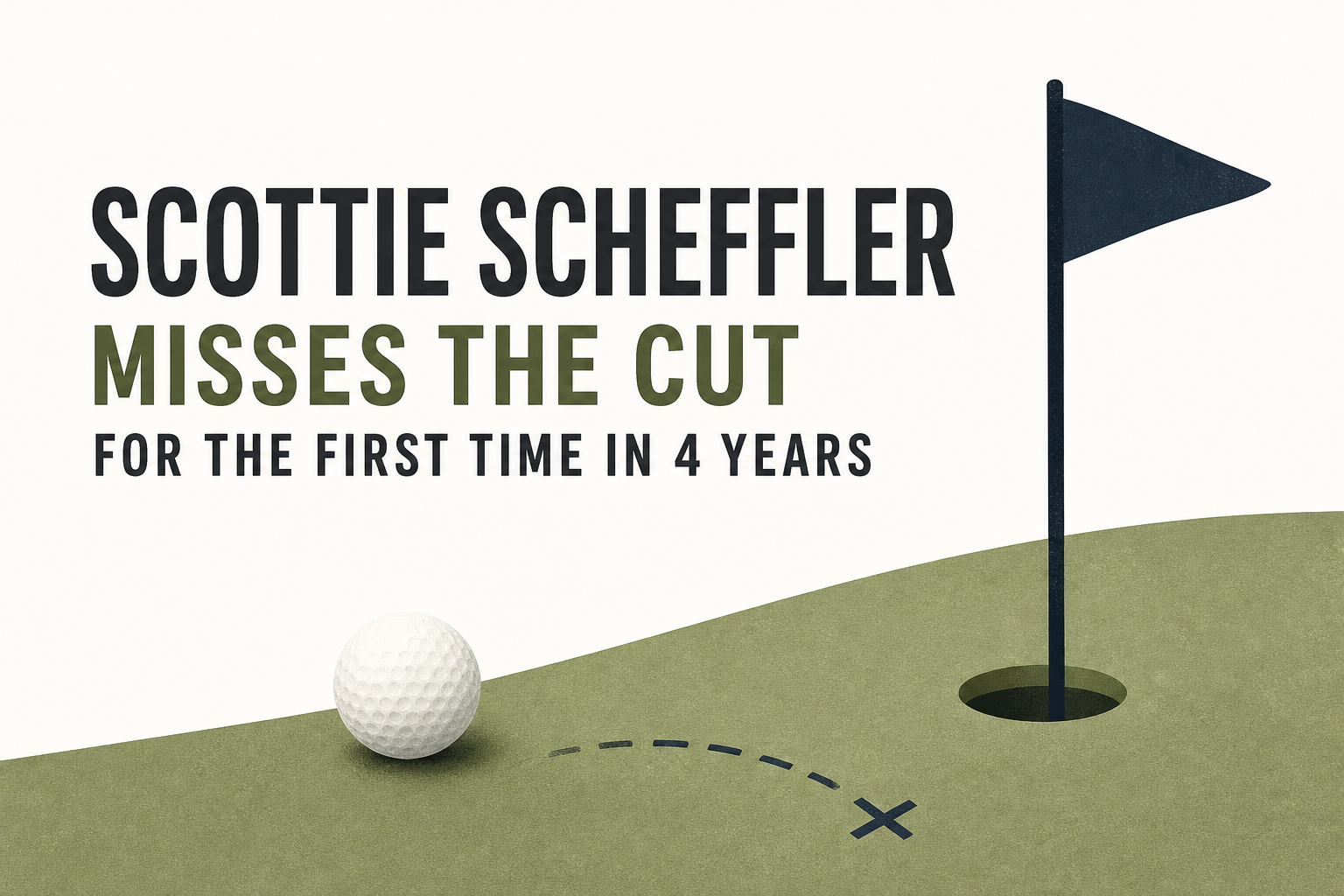 Scottie Scheffler misses the cut for the first time in 4 years