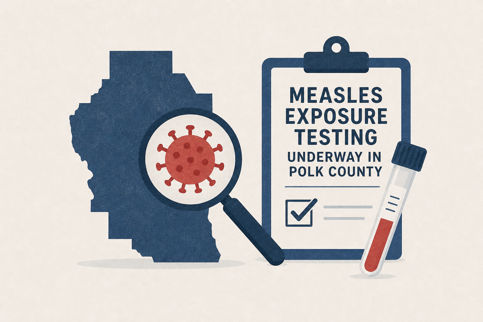 Measles exposure testing underway in Polk County