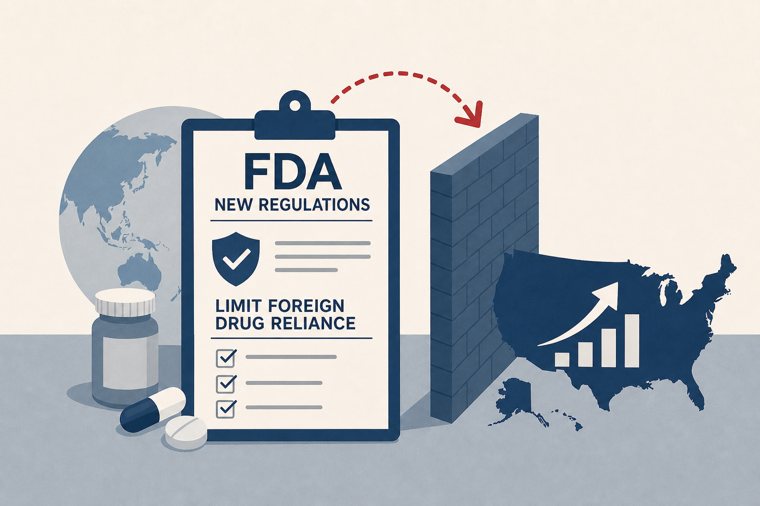 FDA announcing new regulations to limit US reliance on foreign drugs