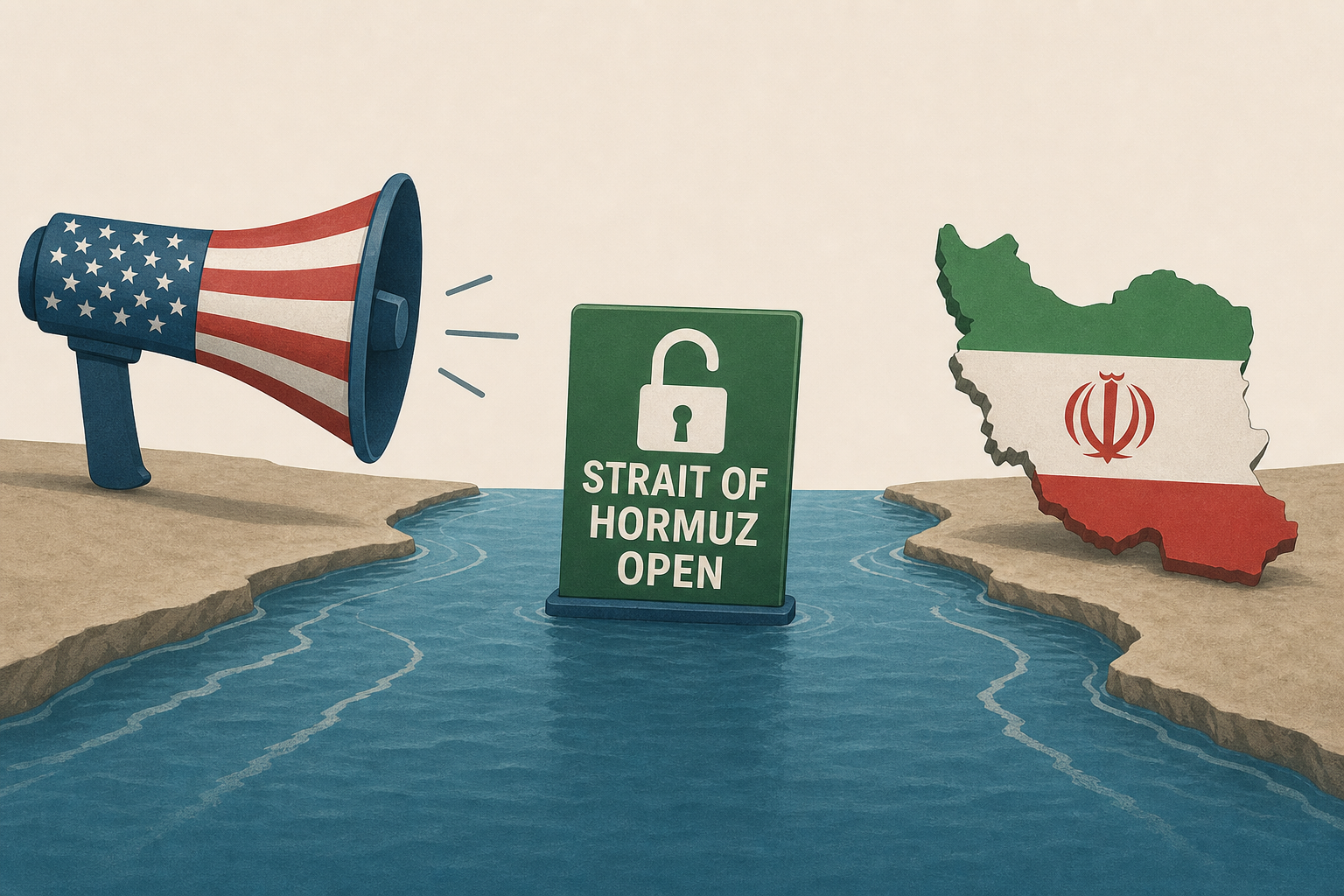 US demands Iran issue public statement proclaiming Strait of Hormuz open - or else